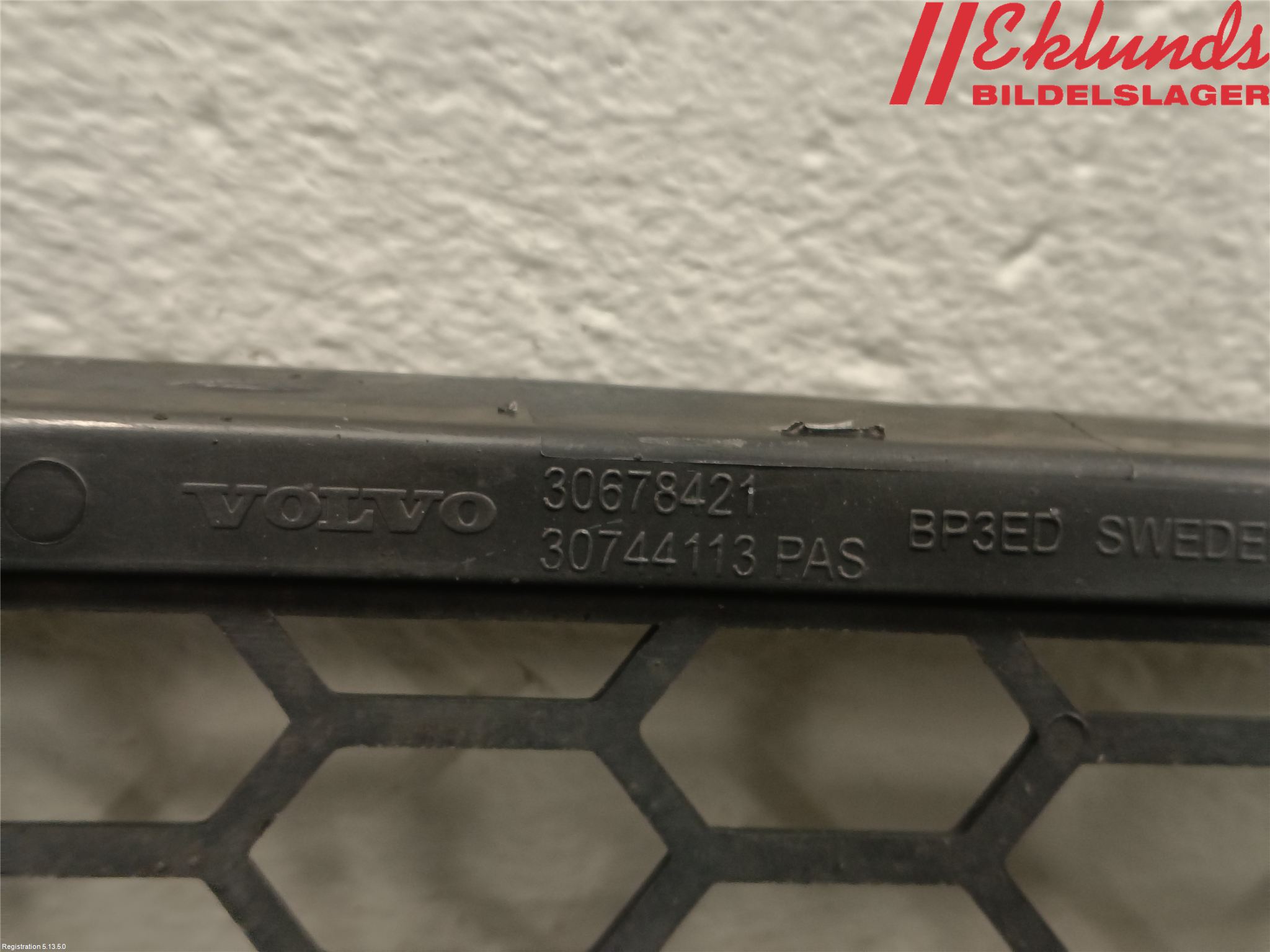 Volvo S80 07-13 Stöt Utfyllnad-List-Grill