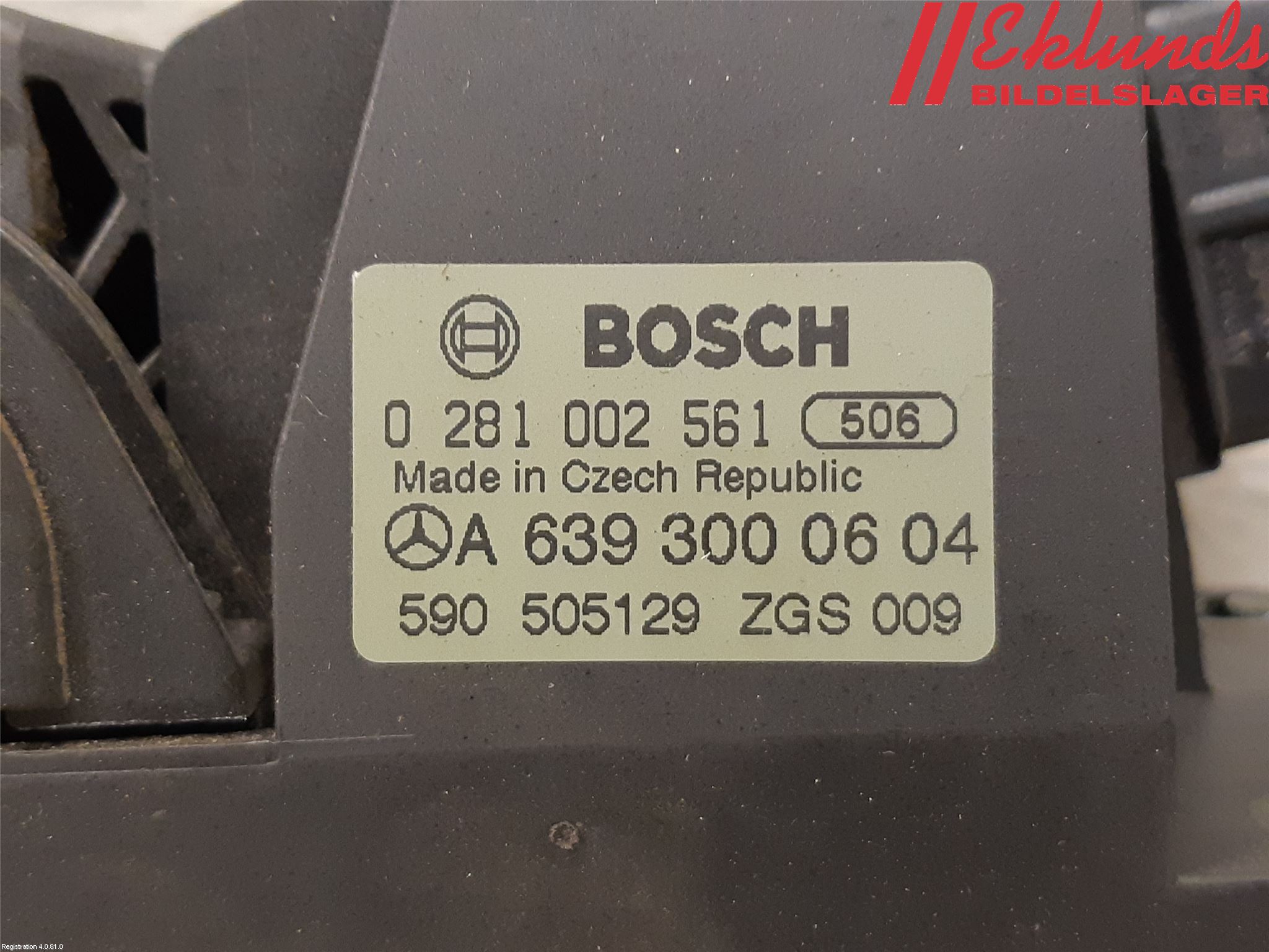 Mercedes-Benz MB VITO/VIANO (W639) 04-14 Gaspedal