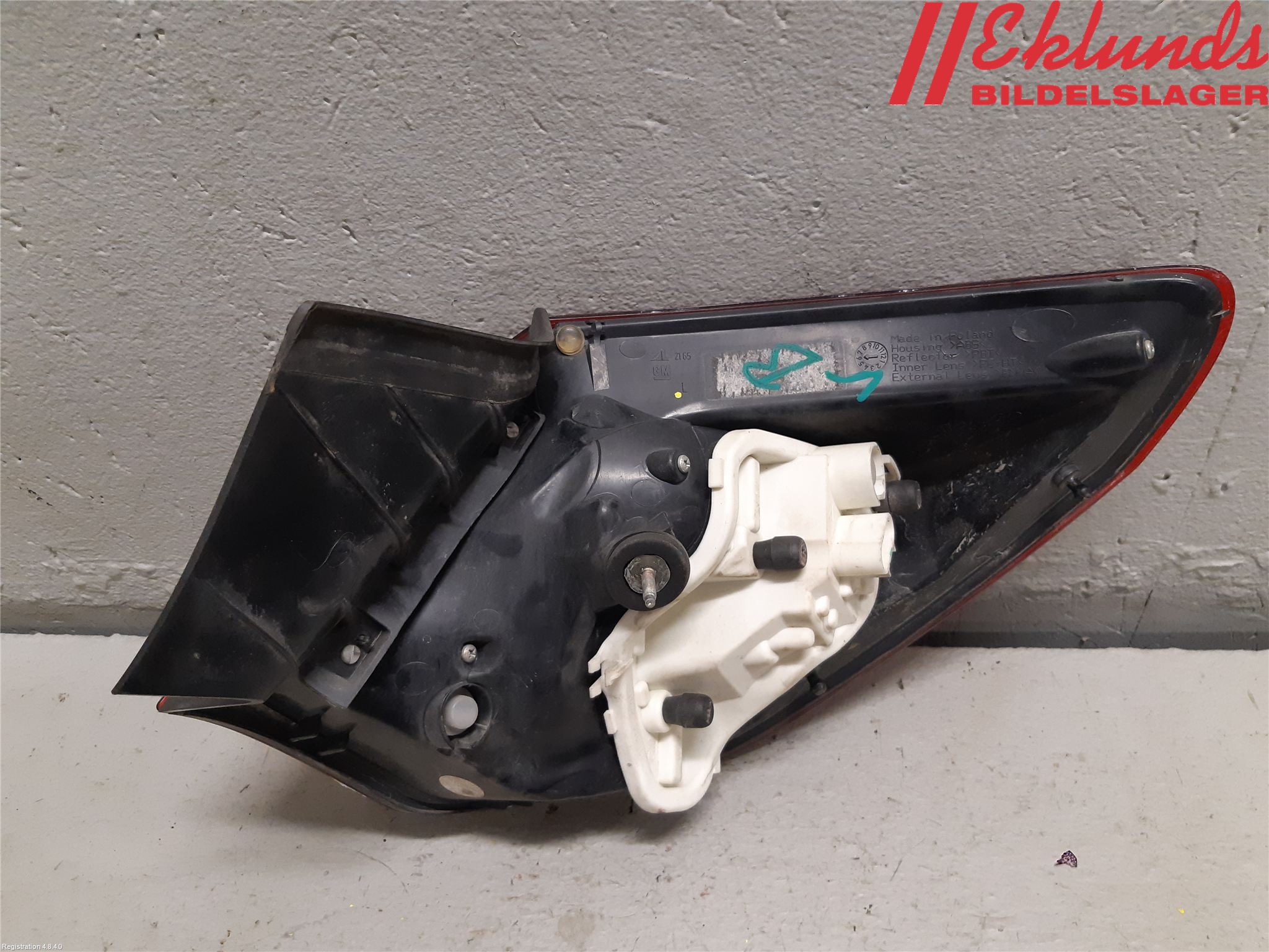 Opel ASTRA J 10-15 Bakljus Vänster