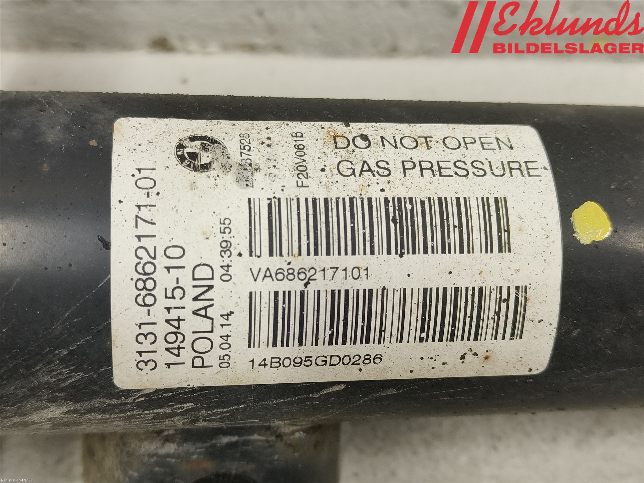 BMW 1 F20/F21 11-19 Fjäderben Fram Vänster