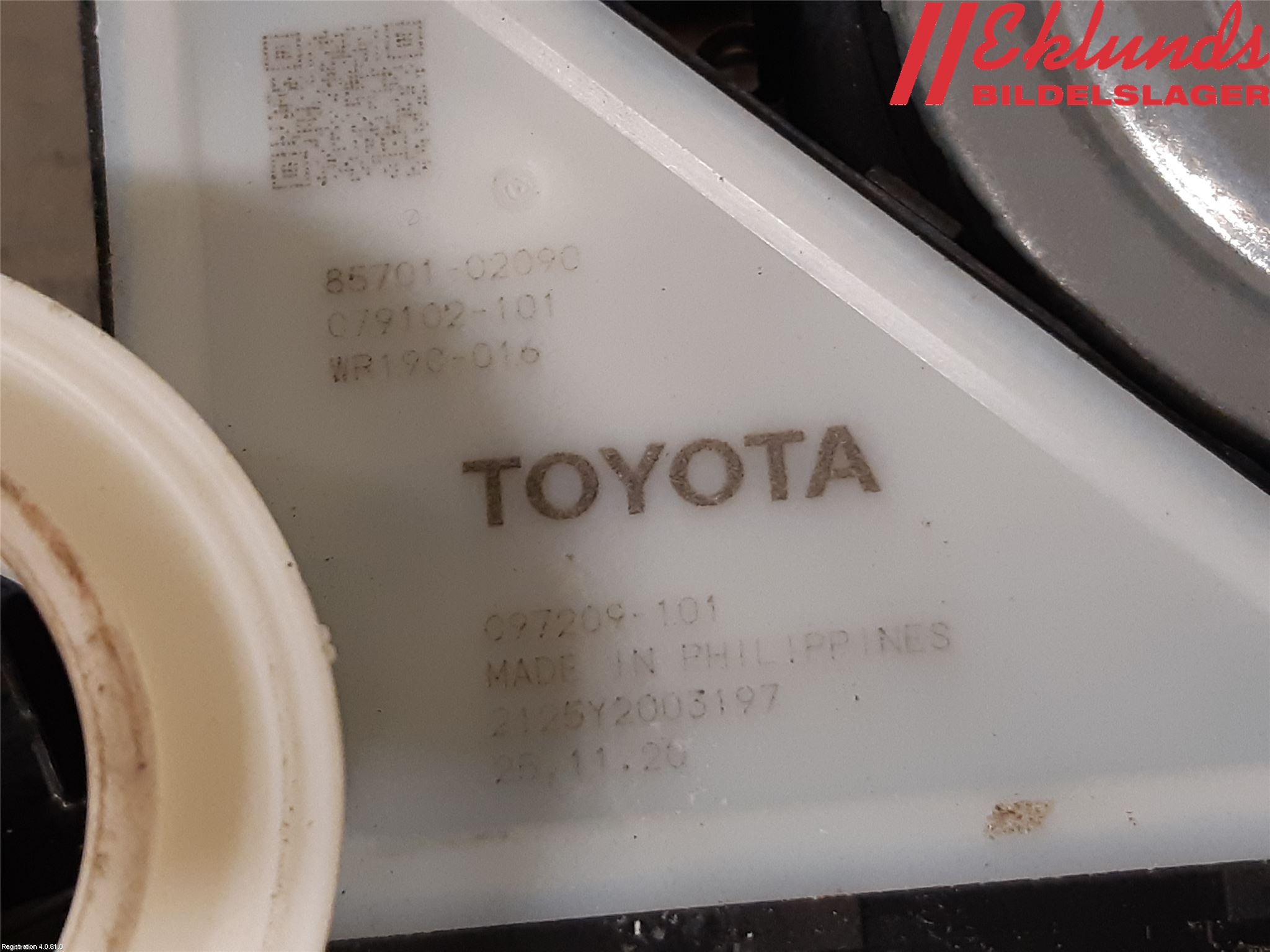 Toyota COROLLA 19- Fönsterhiss El Kompl