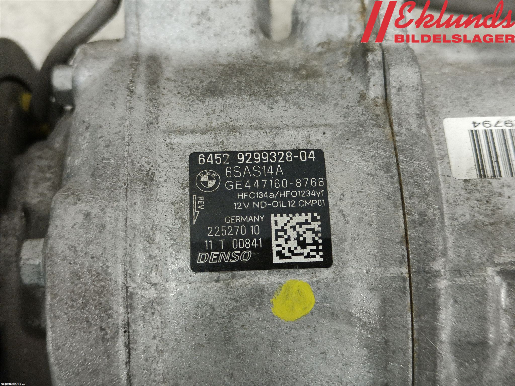 BMW 3 F30/F31/F80 12-19 Ac Kompressor