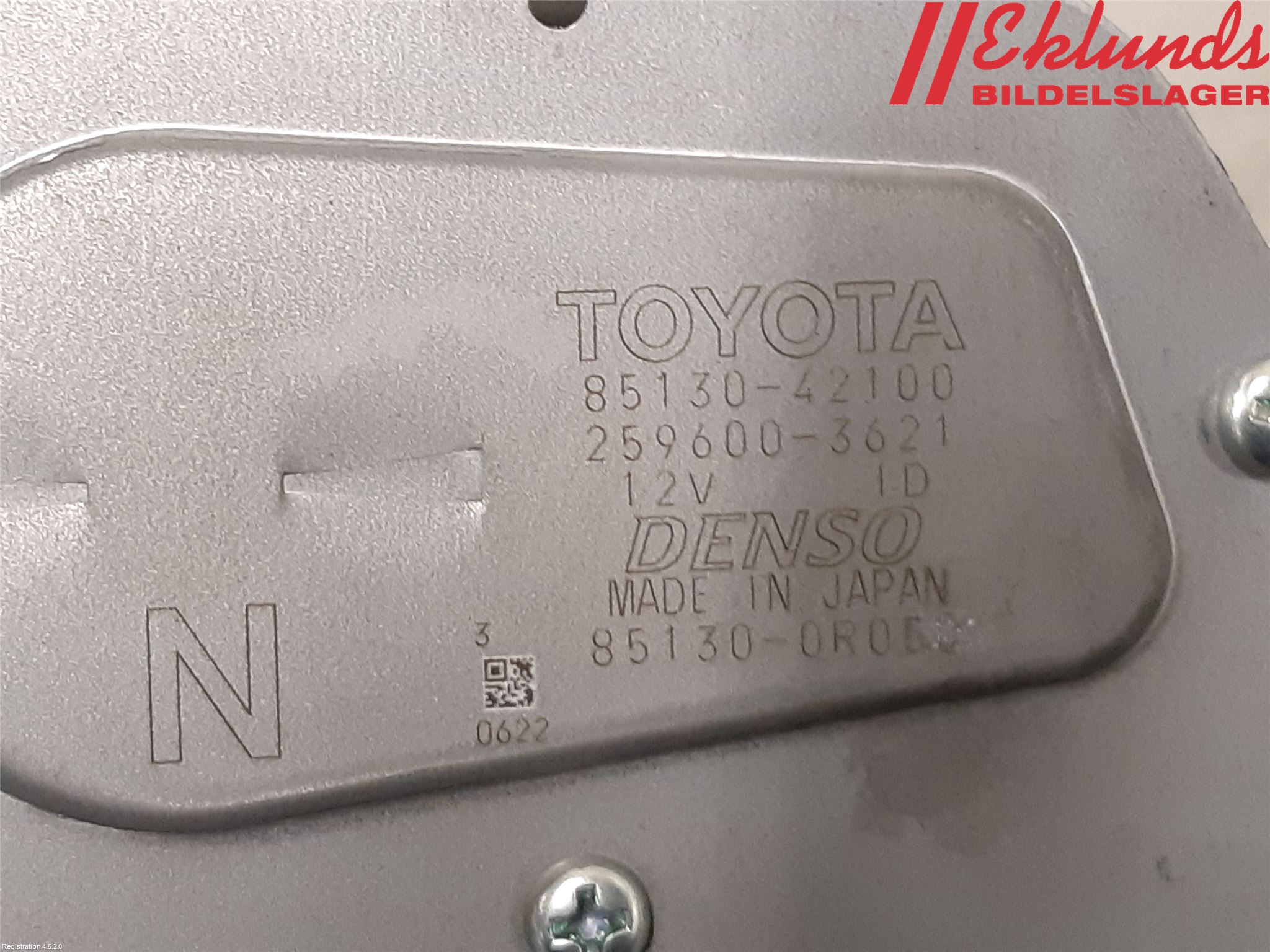 Toyota RAV4 19- Torkarmotor Baklucka