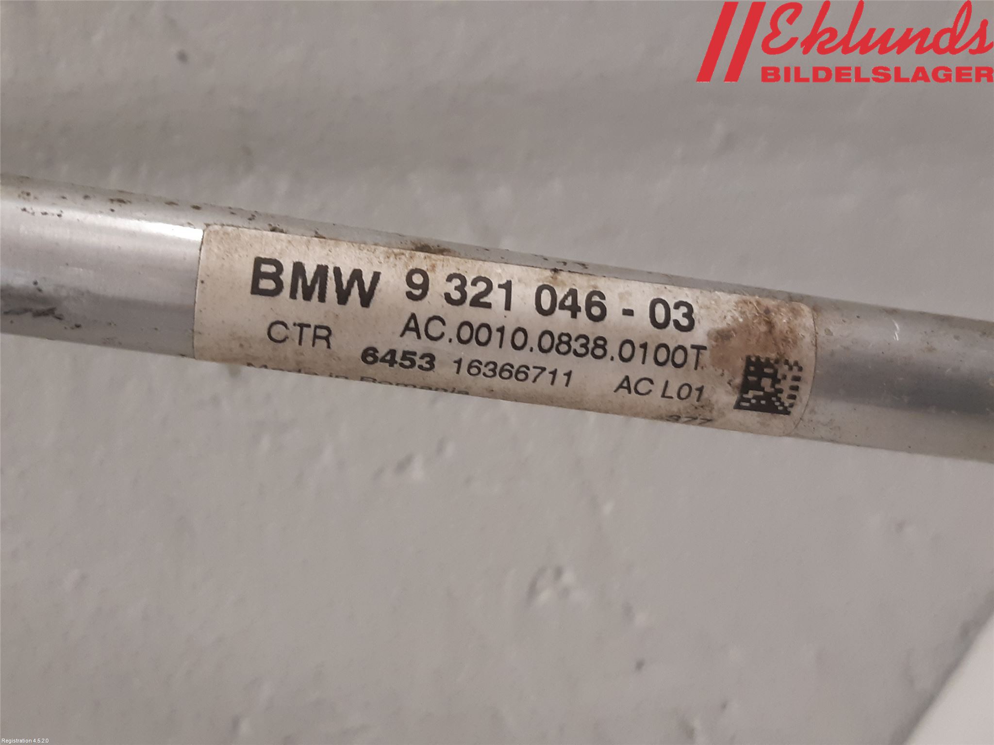 BMW 5 F10/F11/F18 09-17 Ac Slang-Rör