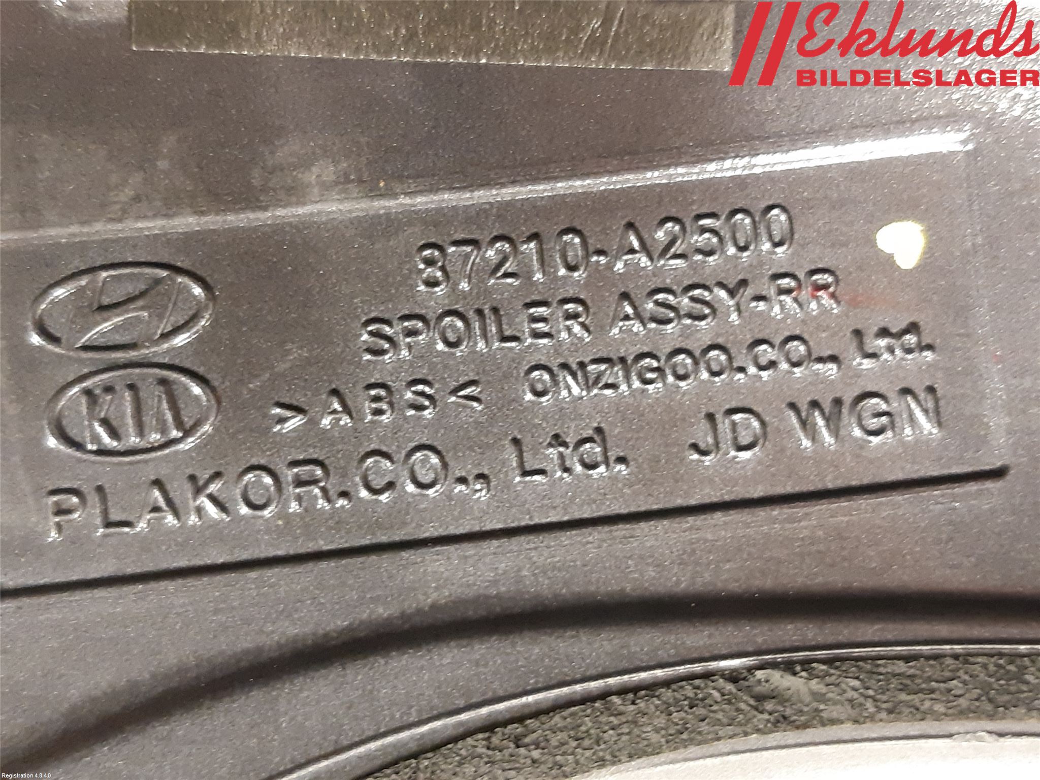 Kia CEED 12-18 Spoiler Baklucka