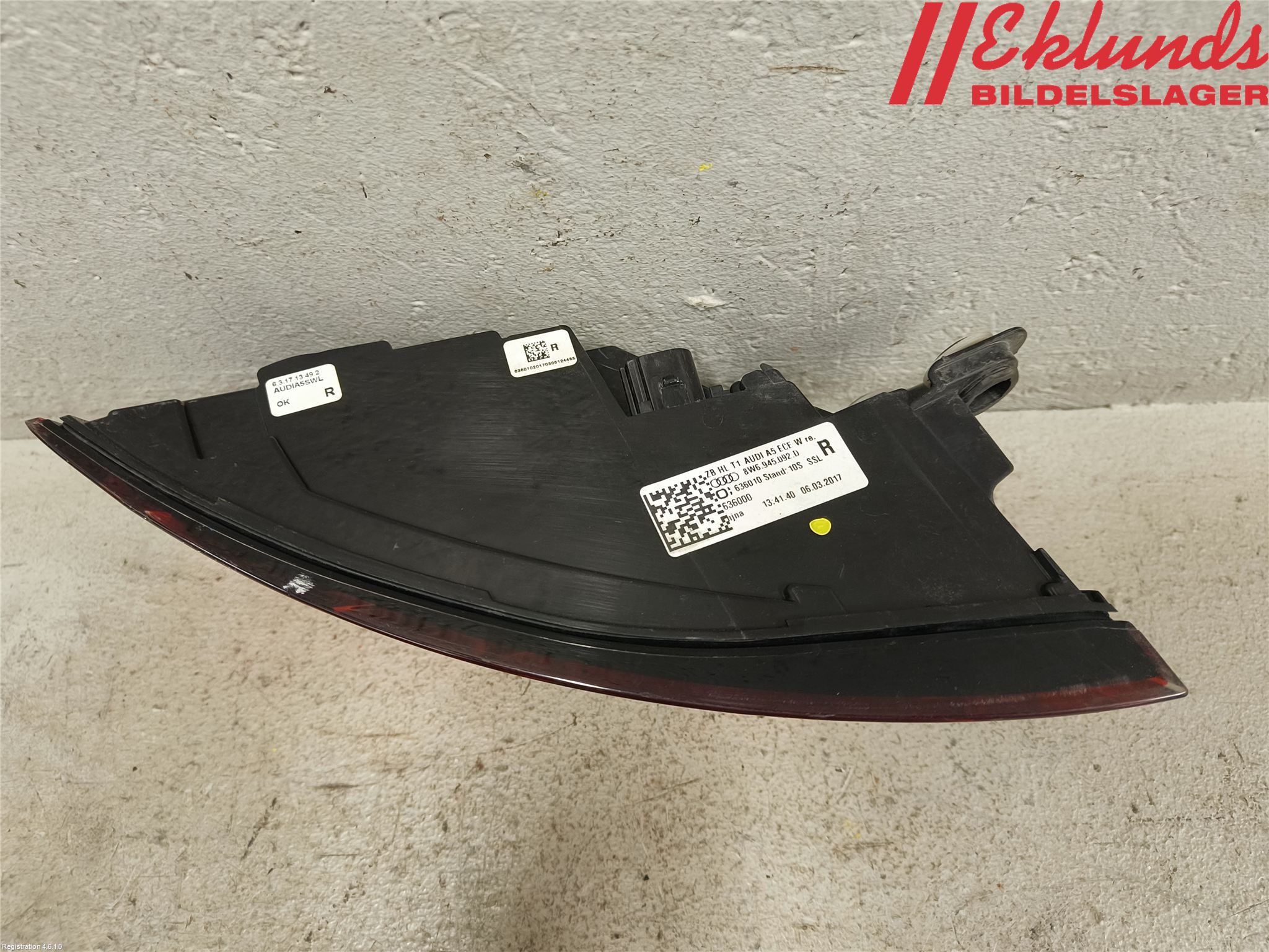 Audi A5 17- Bakljus Höger