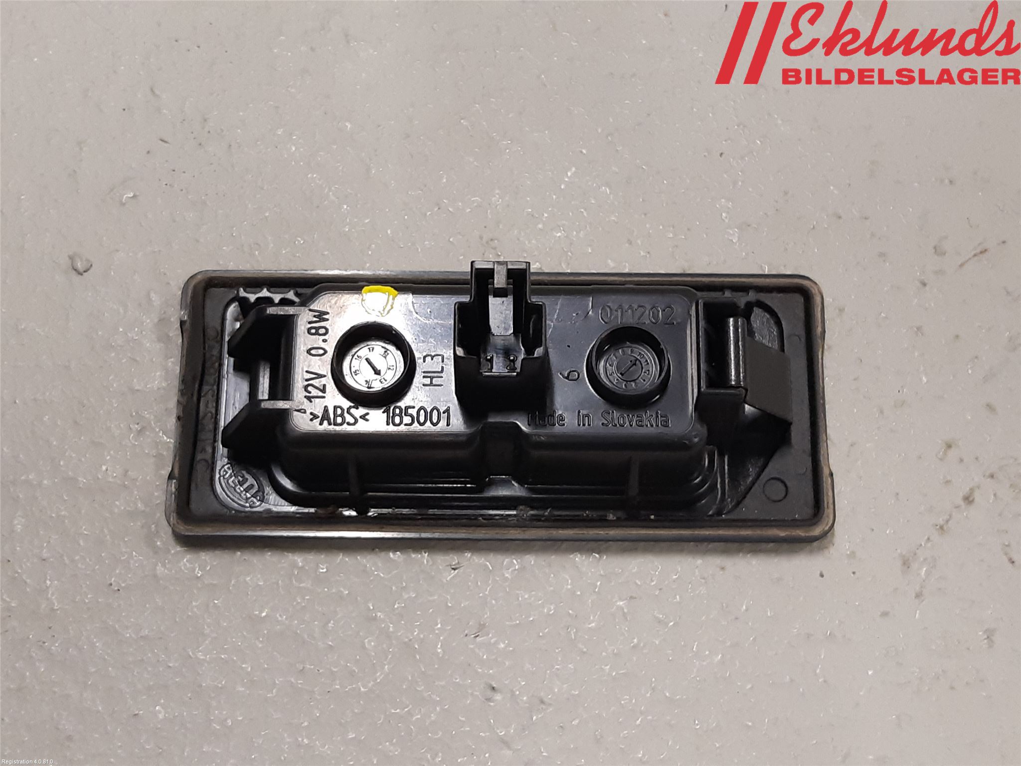 Volkswagen VW PASSAT 11-14 Skylt Belysning