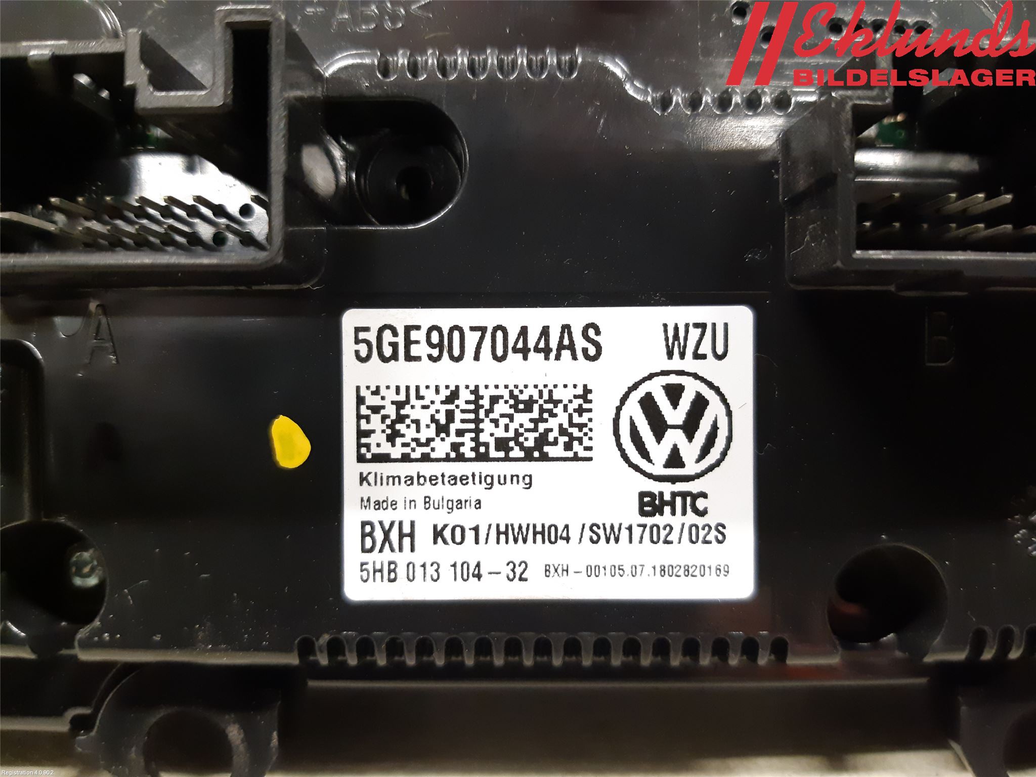 Volkswagen VW PASSAT 15-19 Ac Styrenhet Ac Manöveren
