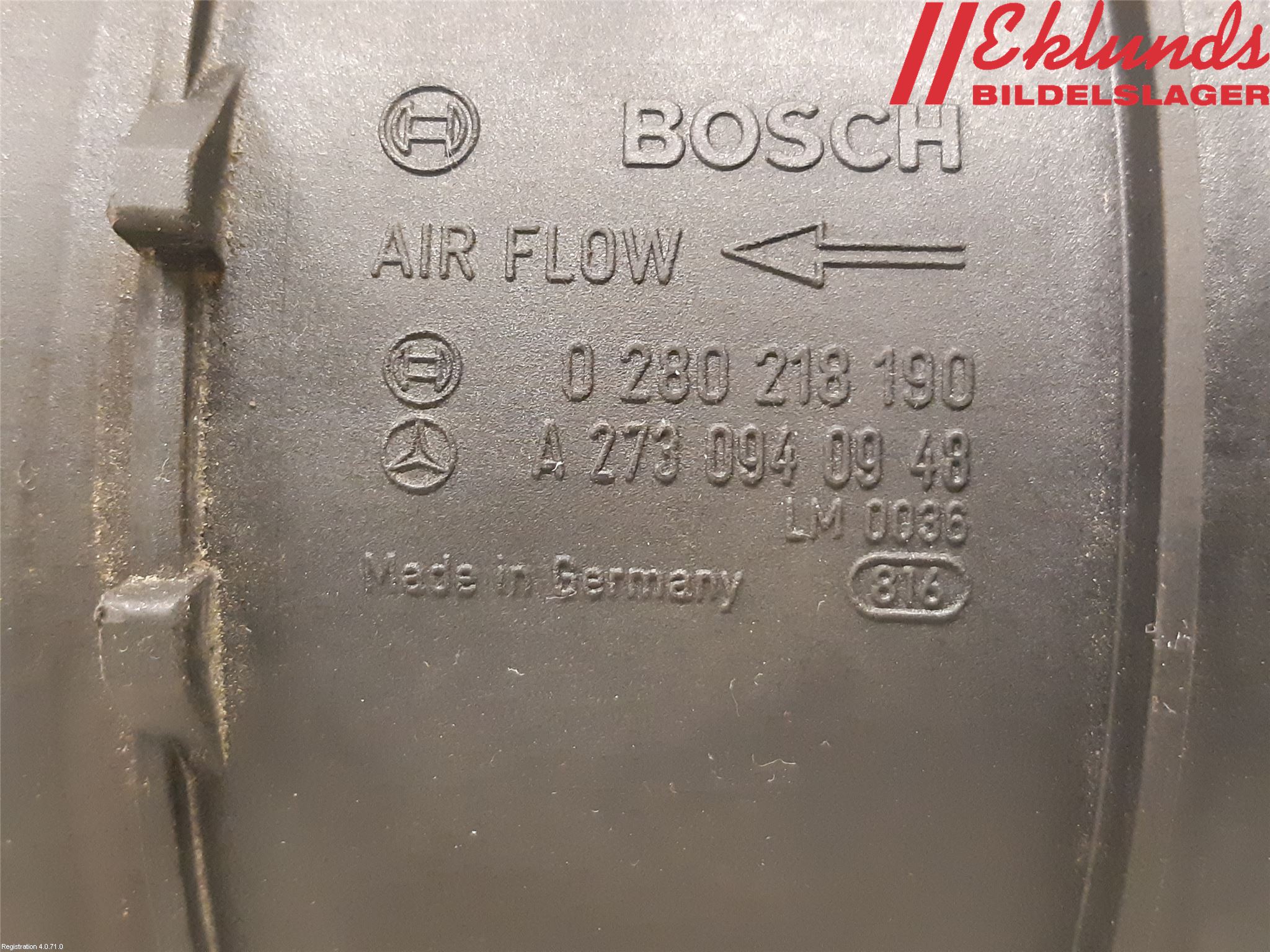 Mercedes-Benz MB E-KLASS COUPÈ/CAB(C207) 09-17 Injluftmassamätare