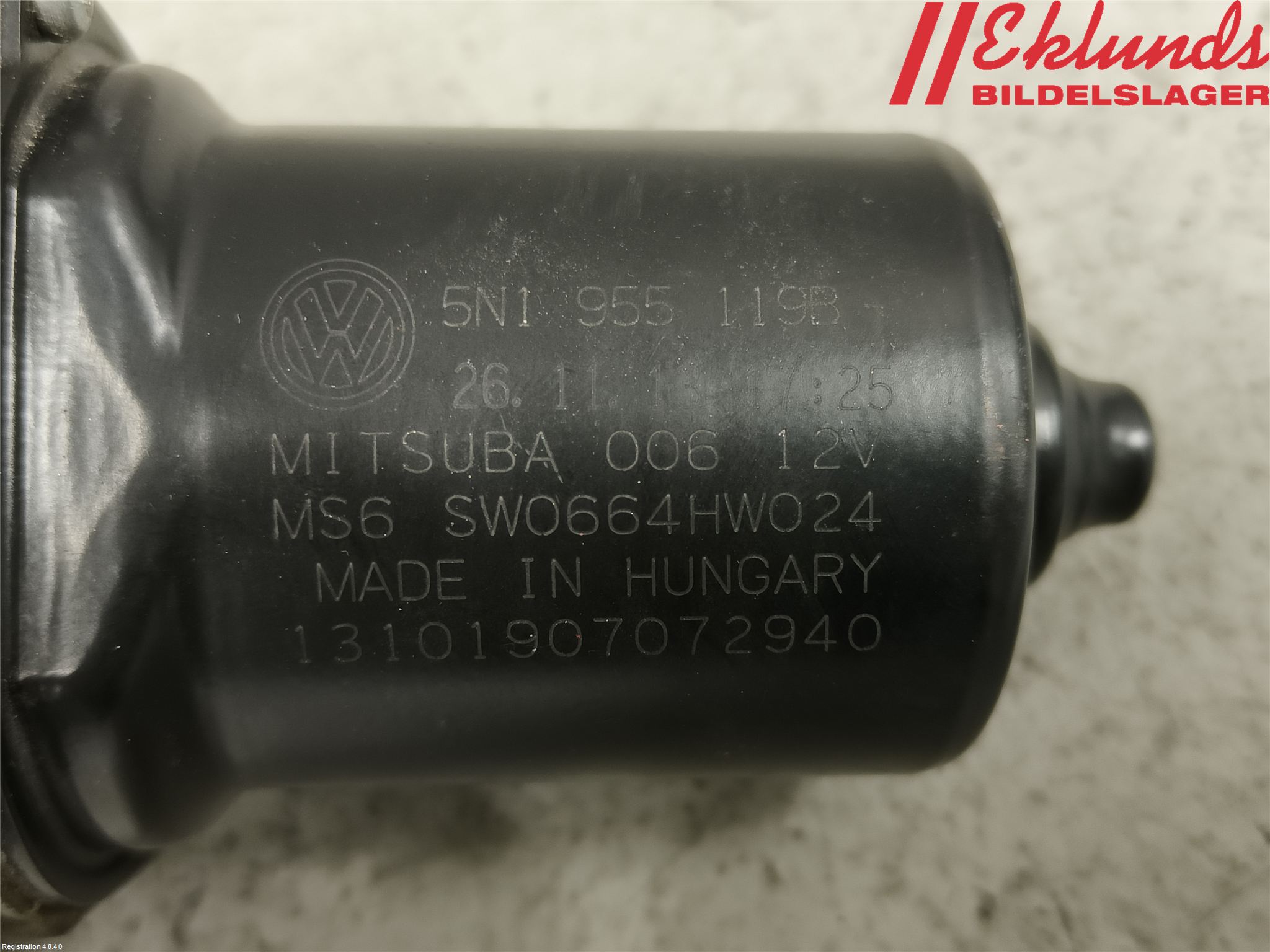 Volkswagen VW TIGUAN 07-16 Torkarmotor Vindruta