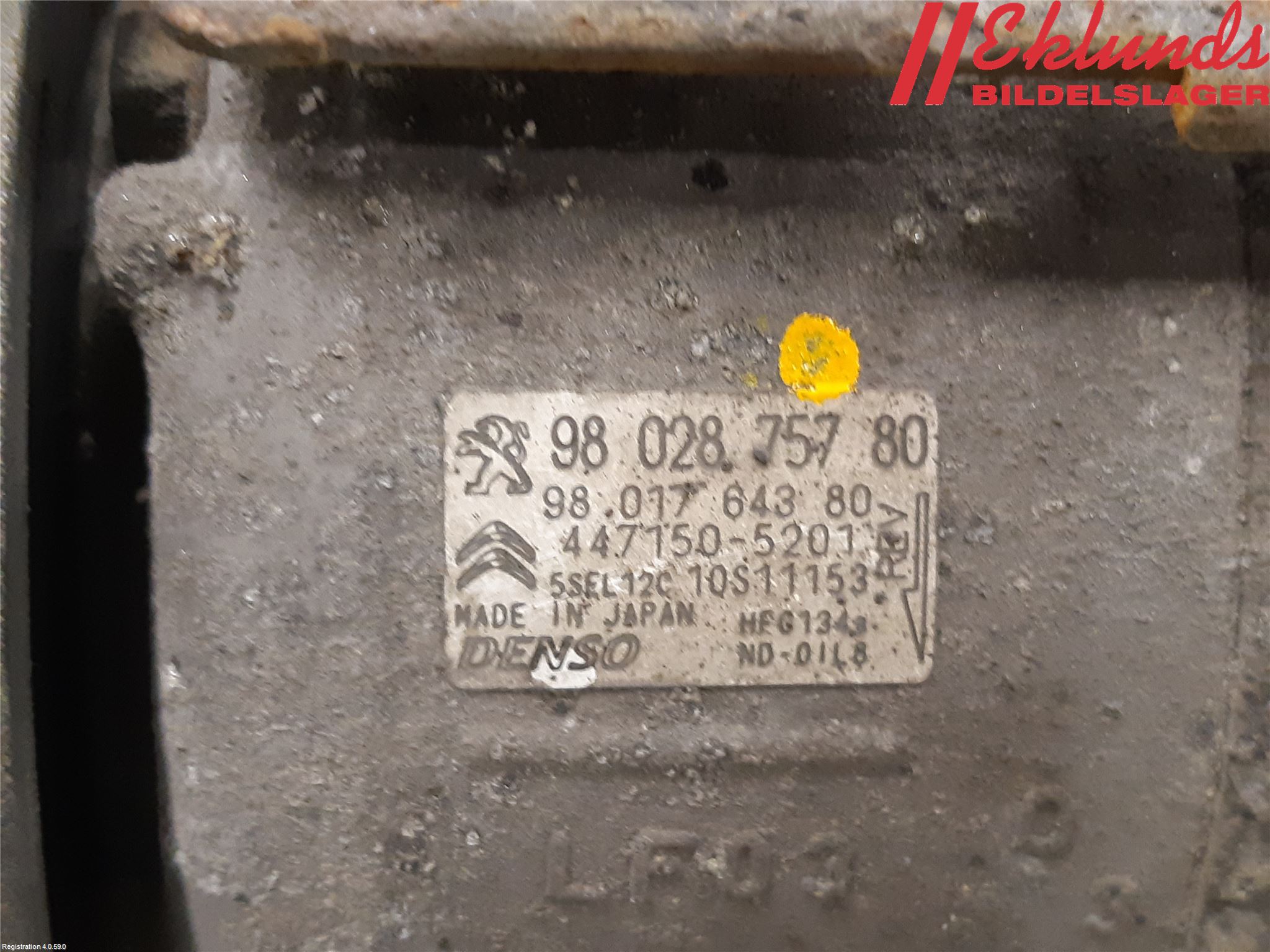 Citroen BERLINGO 08-18 Ac Kompressor