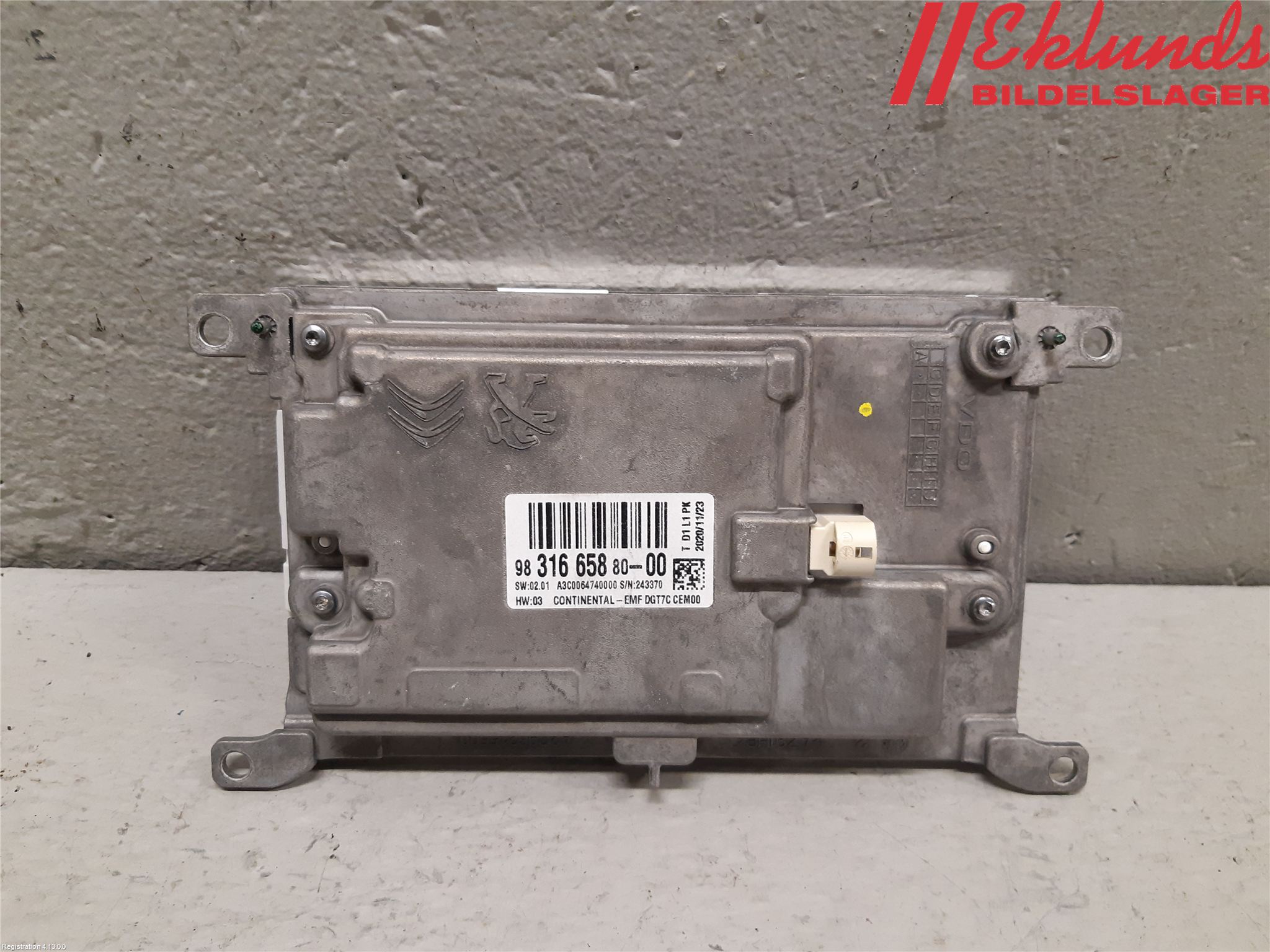Citroen JUMPY/E-JUMPY 16- Cd Radio - Multimediapanel