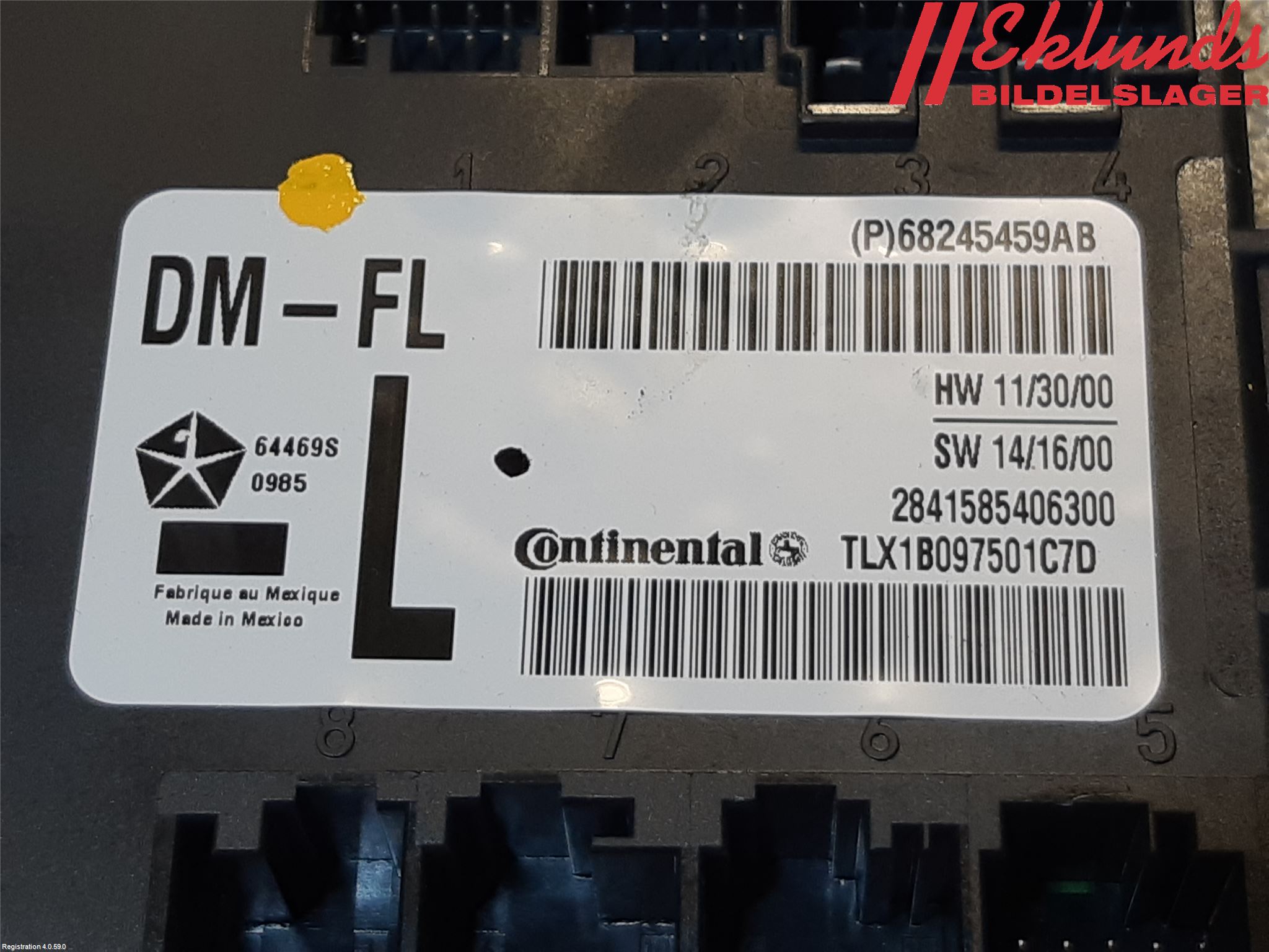 Fiat FREEMONT Styrenhet Dörr