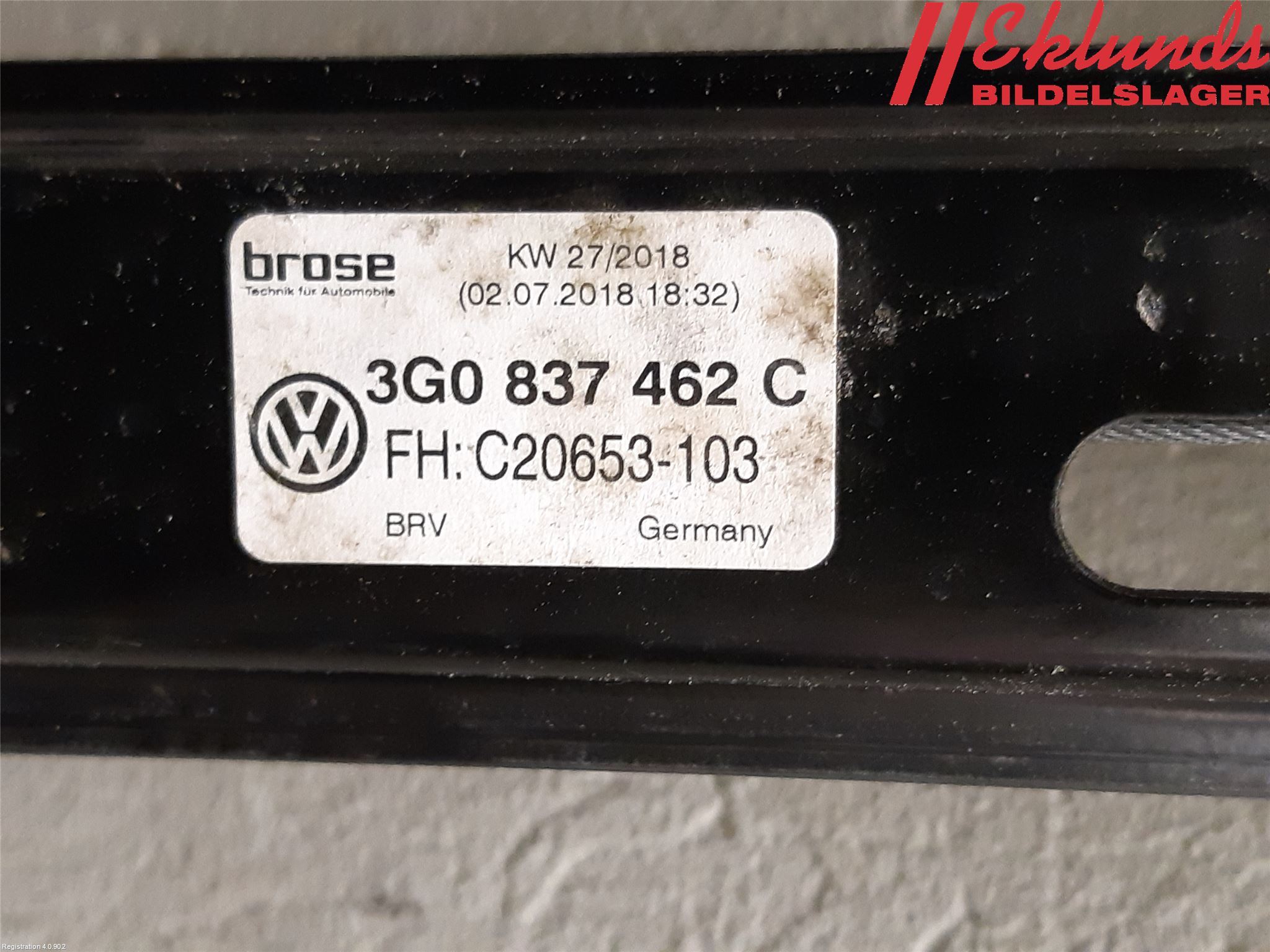 Volkswagen VW PASSAT 15-19 Fönsterhiss El Kompl