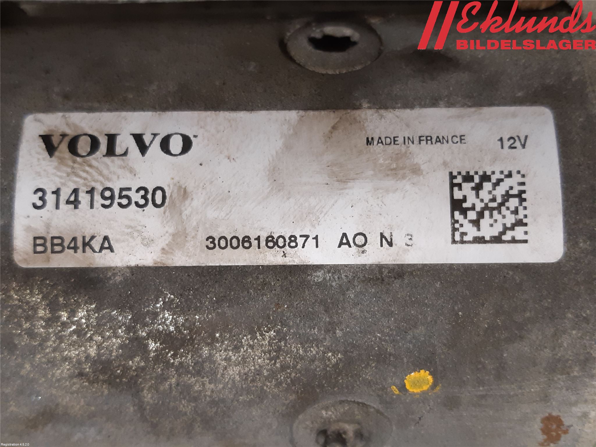 Volvo XC60 14-17 Startmotor Diesel