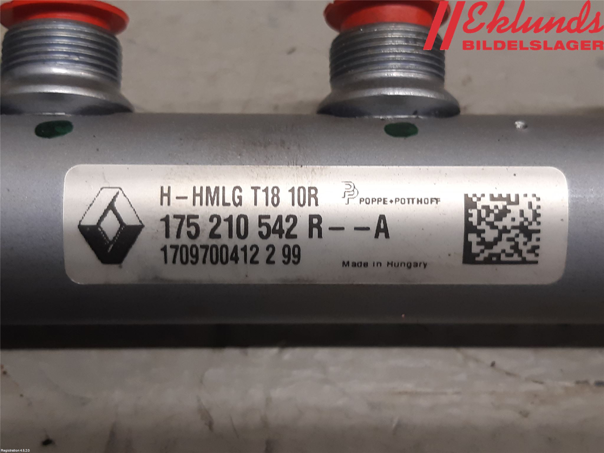 Renault TRAFIC/E-TECH 15- Injbränslefördelare