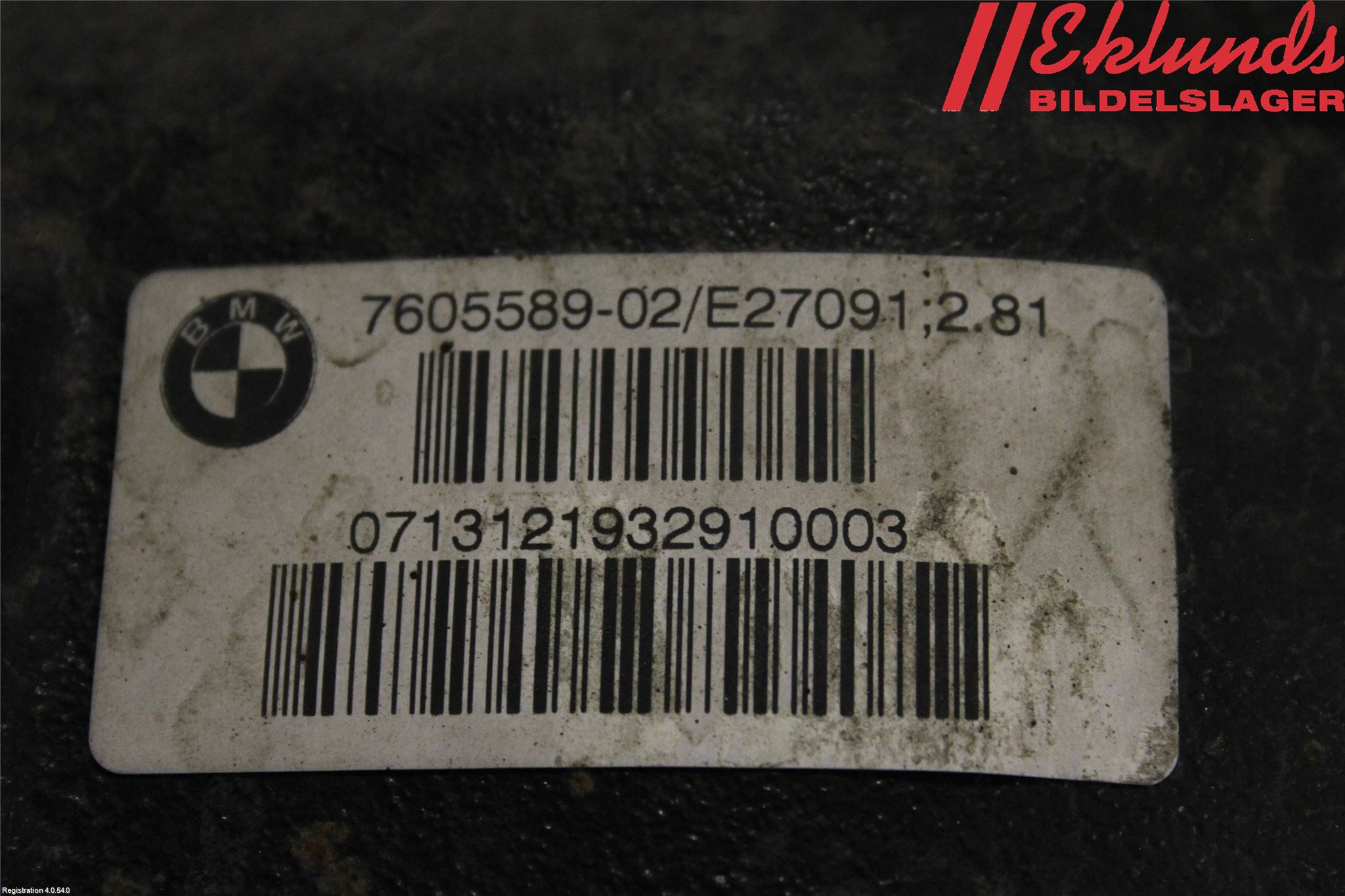 BMW 4 F32/F33/F82/F83 13-20 Bakväxel-Diff