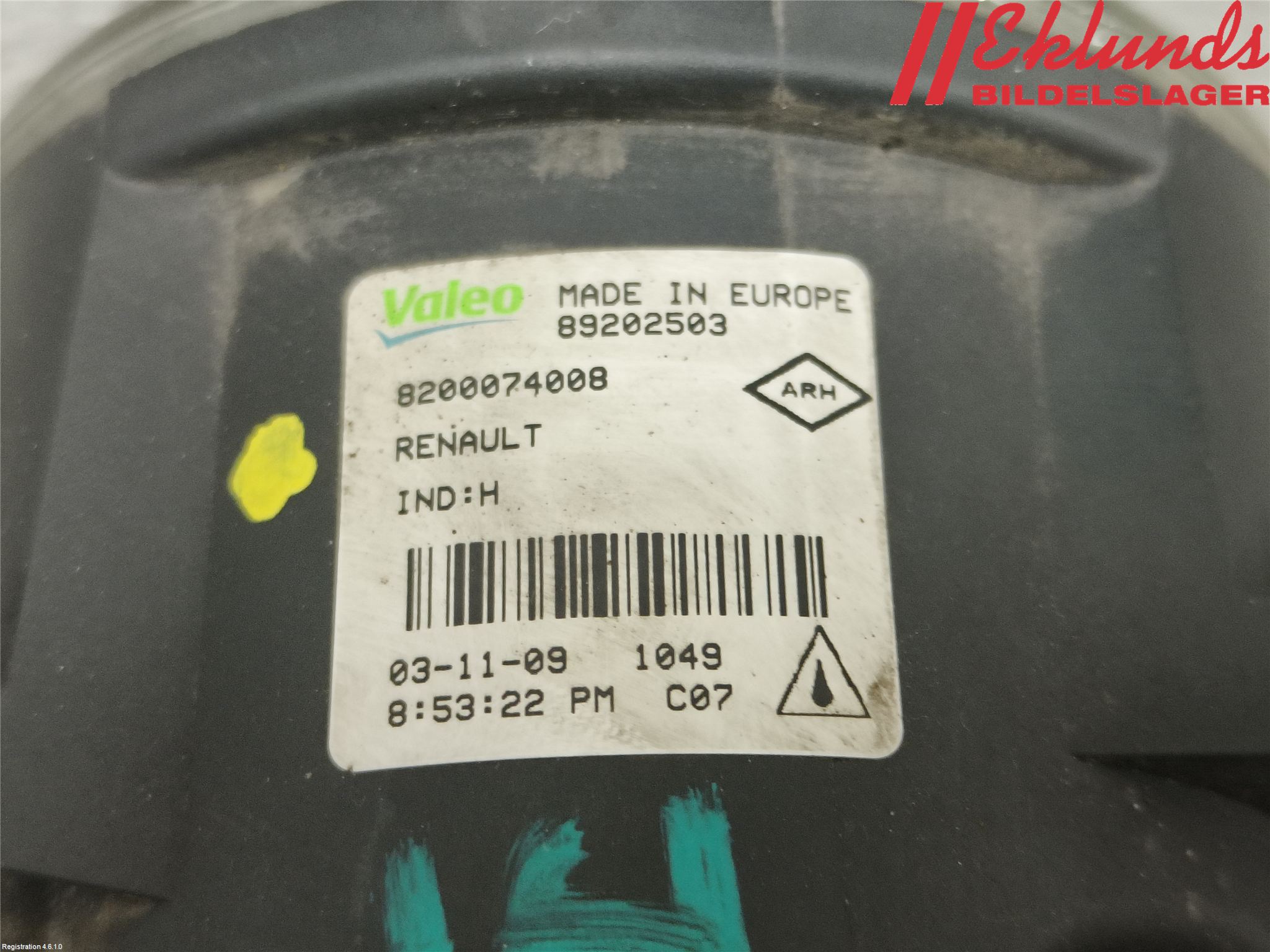 Dacia LOGAN MCV/STEPWAY Dimljus-Varselljus Fram