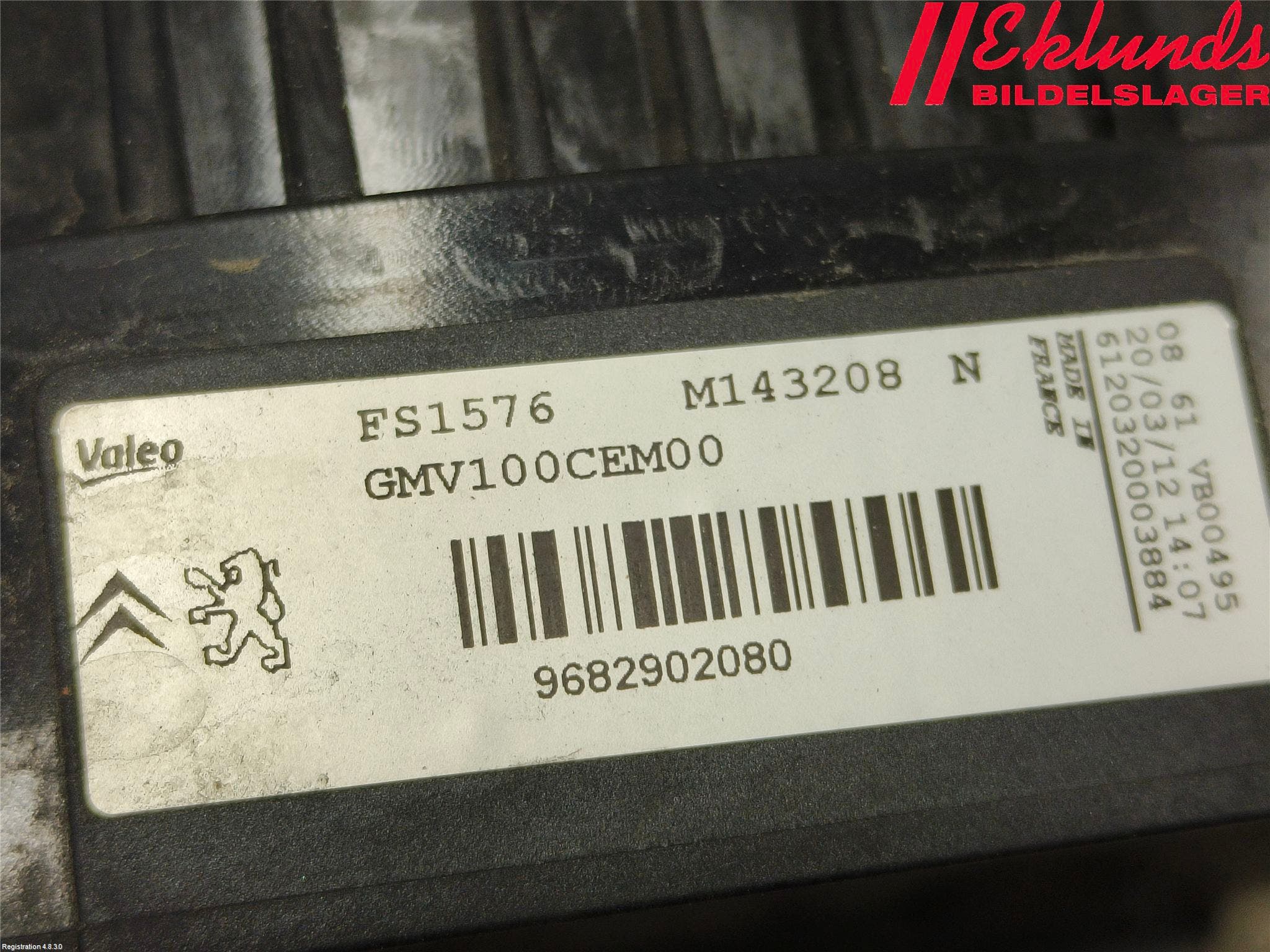 Peugeot 208 12-15 Kylfläkt El