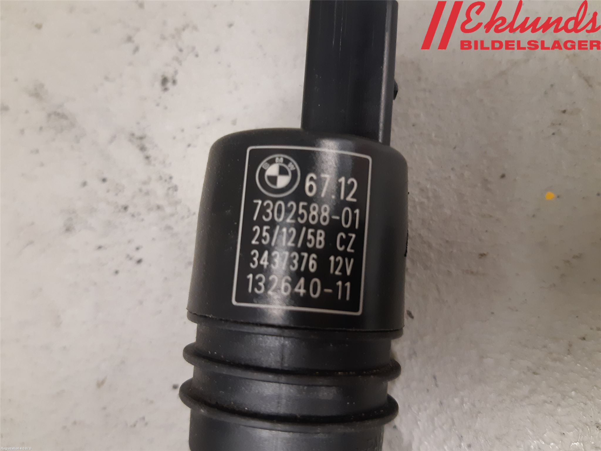 BMW 1 F20/F21 11-19 Spolarpump Vindruta
