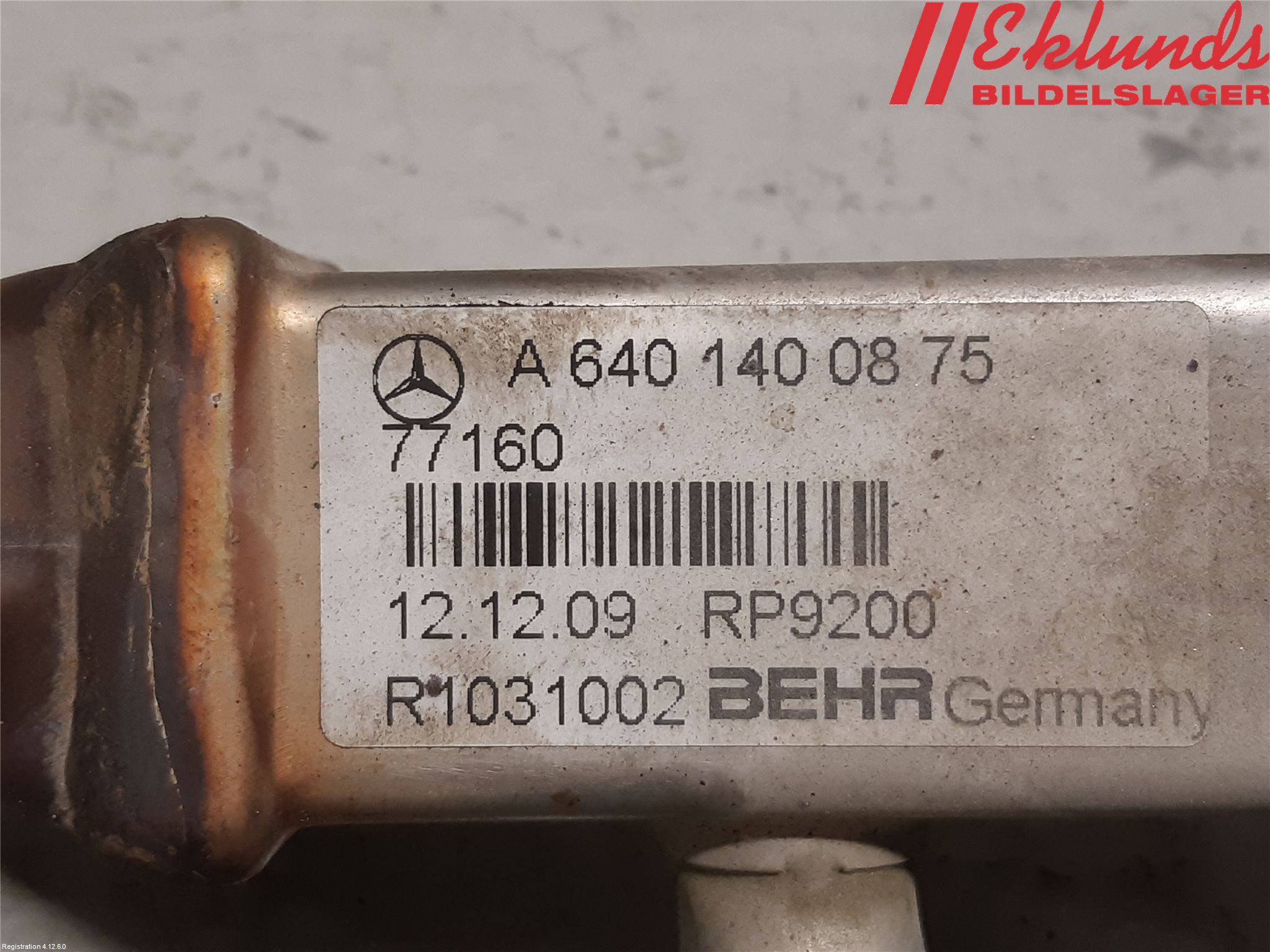 Mercedes-Benz MB A-KLASS (W169) 04-12 Avgaskylare