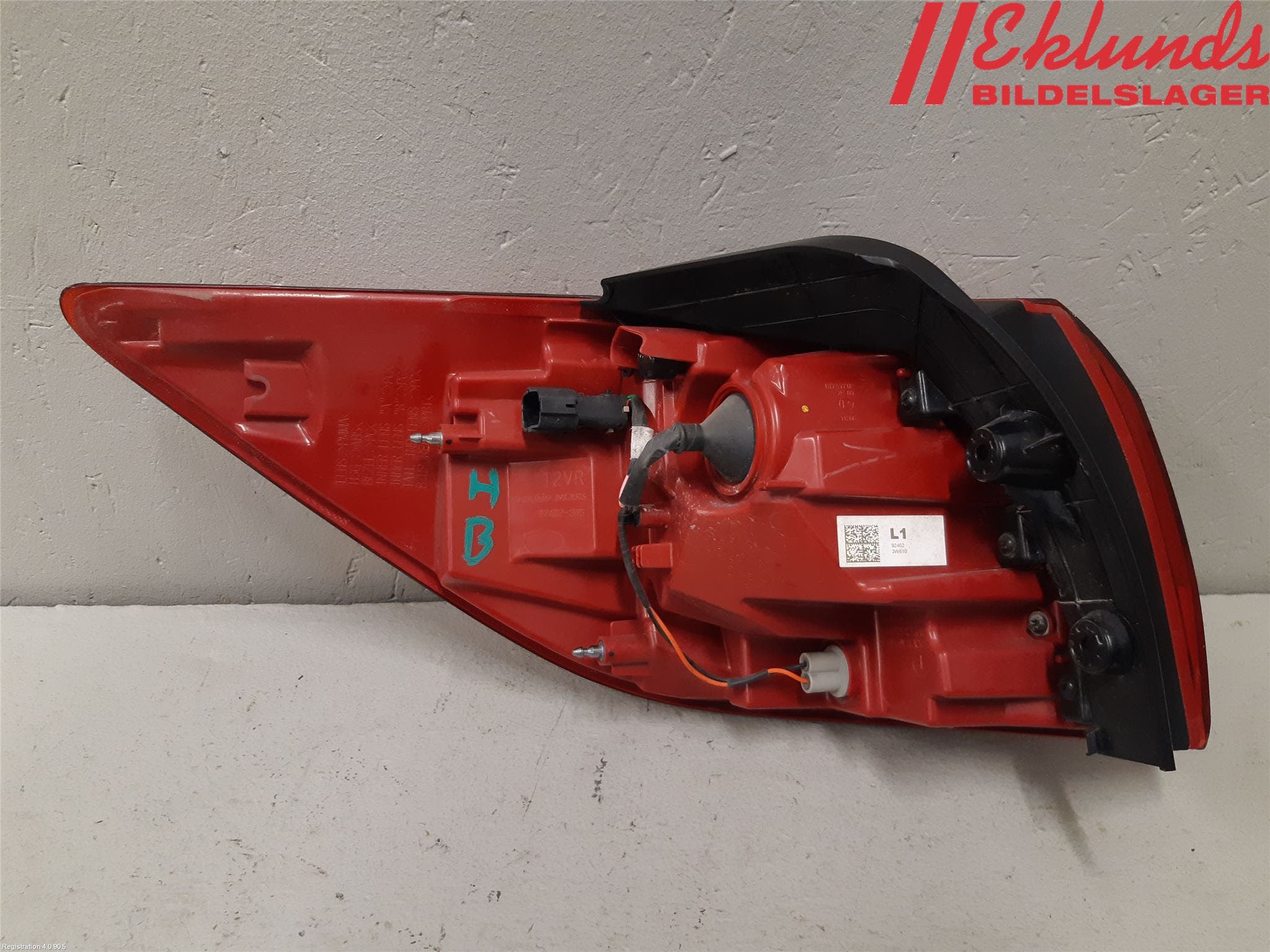 Kia SPORTAGE (SL) 11-15 Bakljus Höger