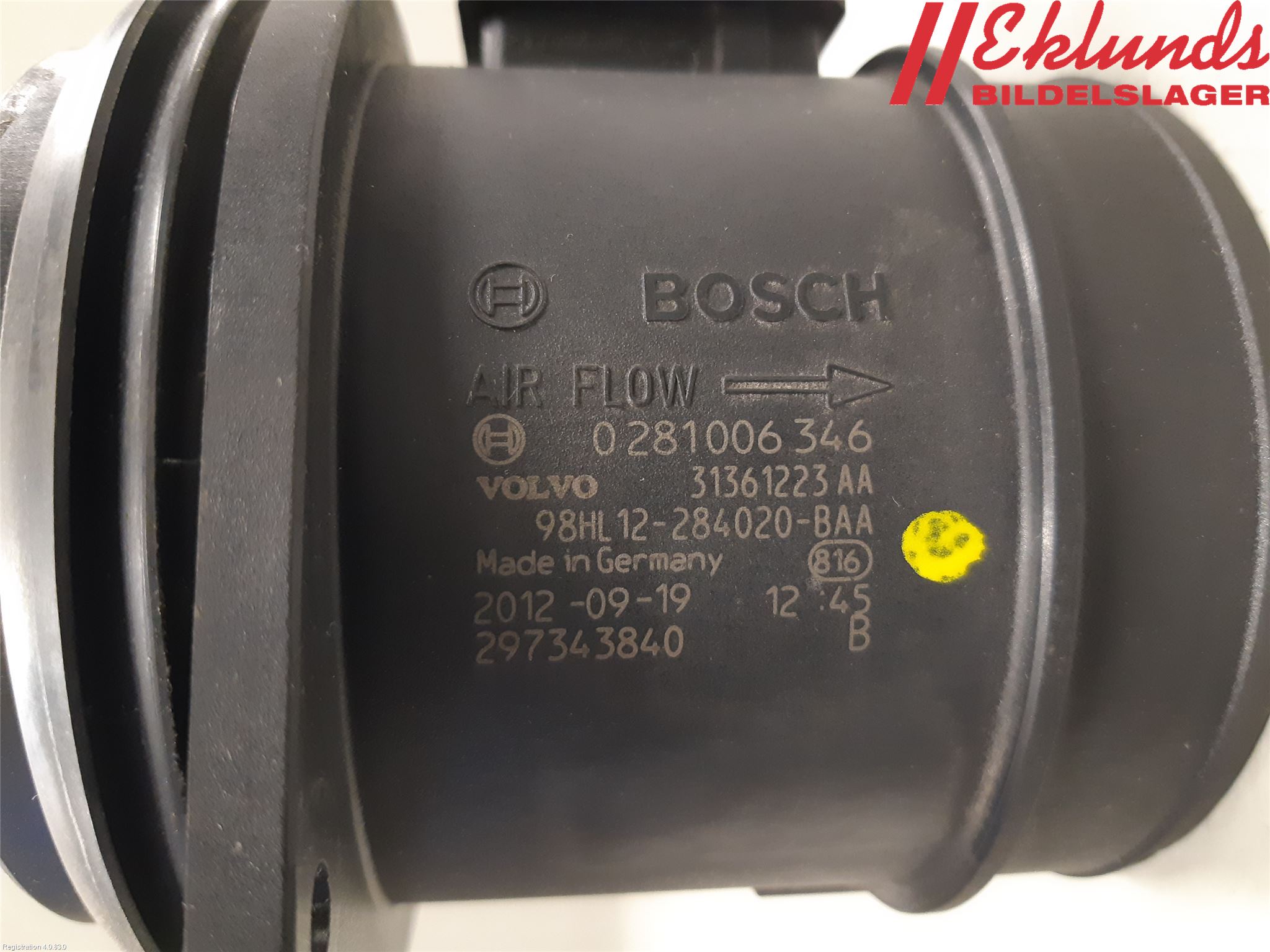 Volvo S60 11-13 Injluftmassamätare