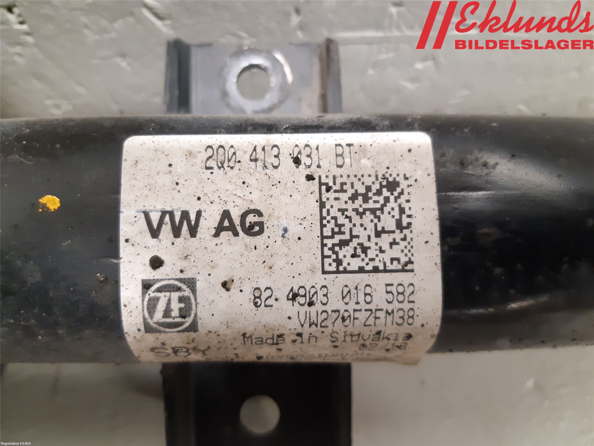 Volkswagen VW POLO VI 18->> Fjäderben Fram Höger