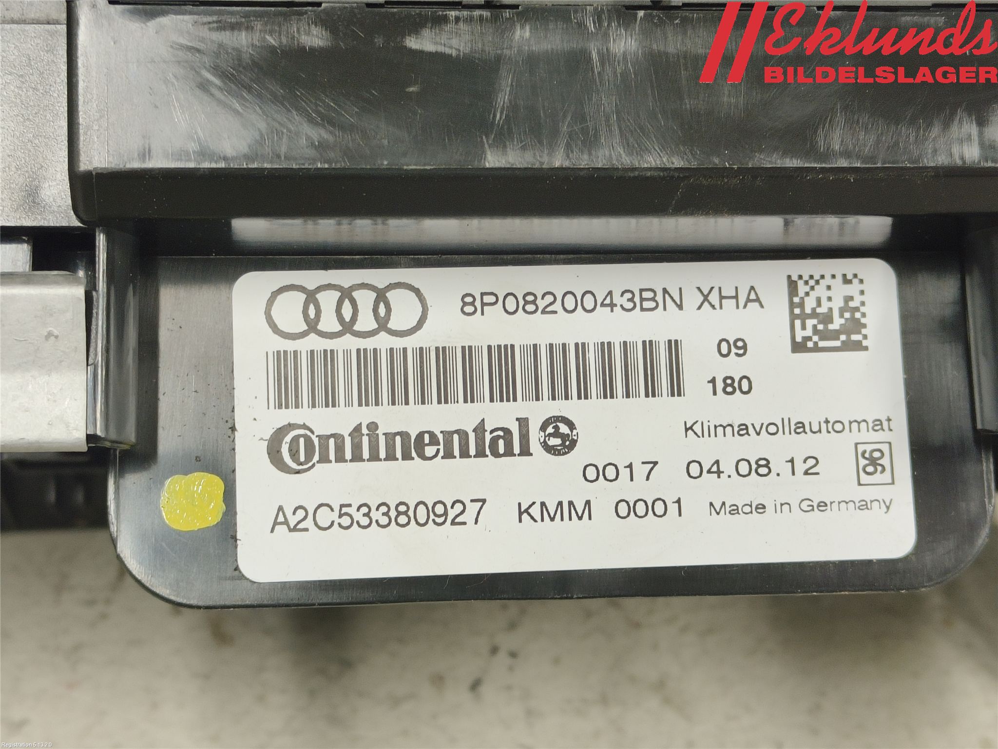 Audi A3/S3 05-13 Ac Styrenhet Ac Manöveren