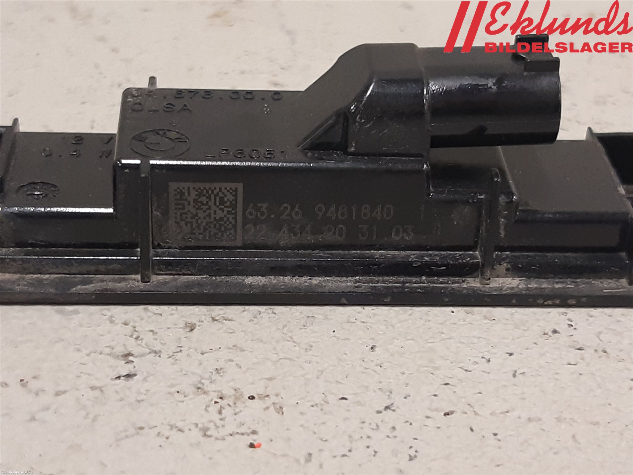 BMW iX I20 22- Skylt Belysning