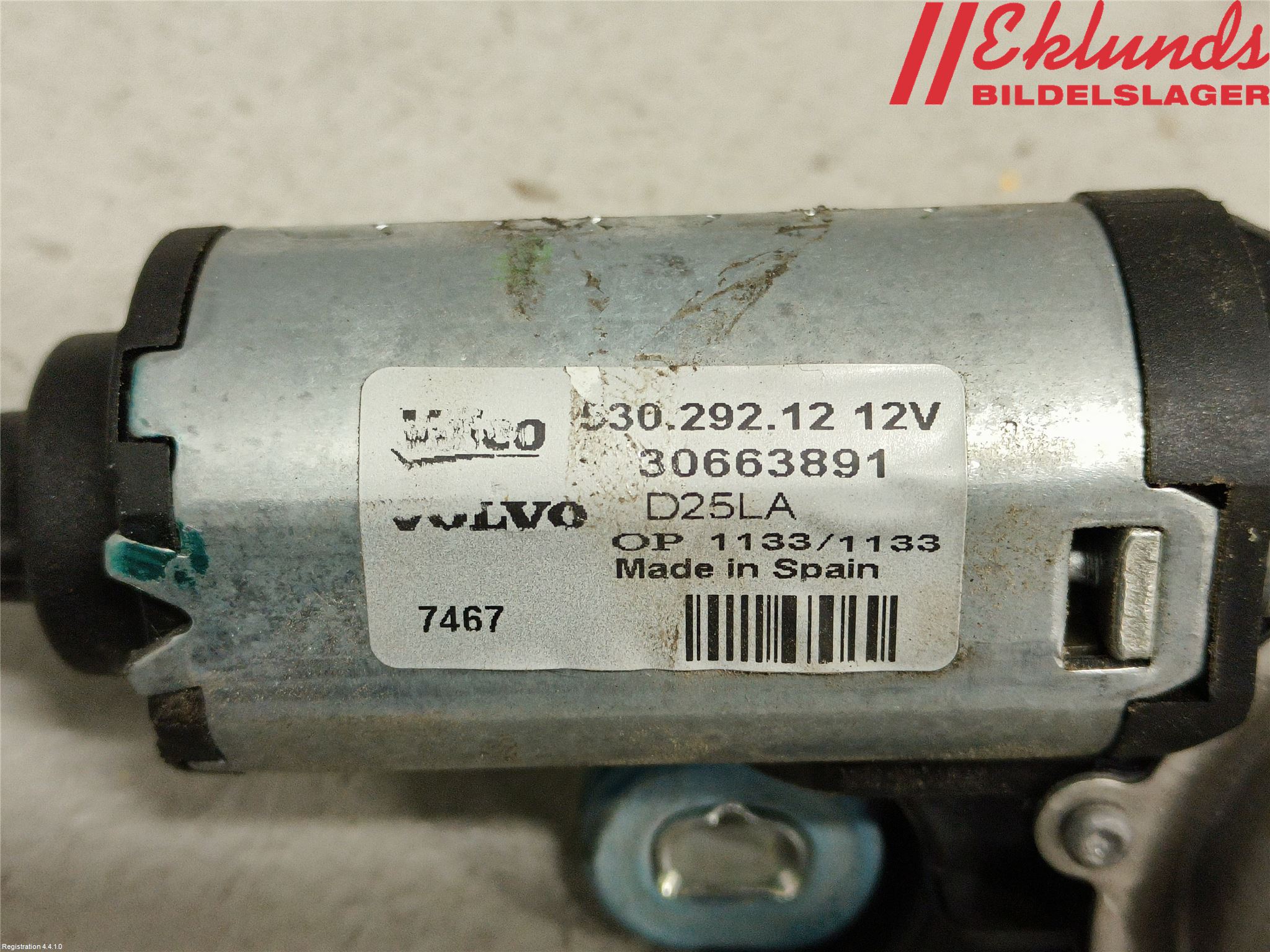 Volvo V70 08-13 Torkarmotor Baklucka