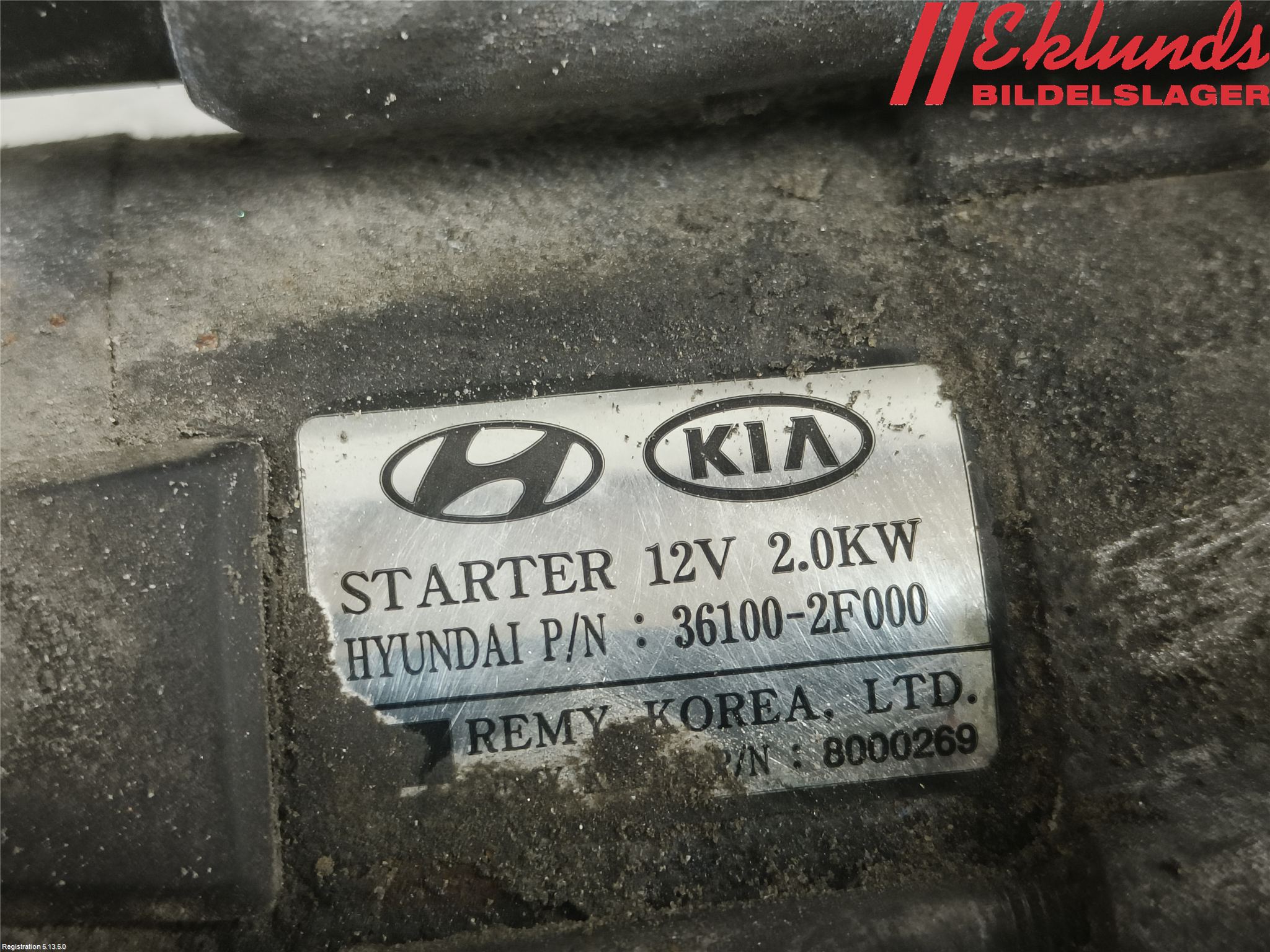 Kia SORENTO 10-14 Startmotor Diesel