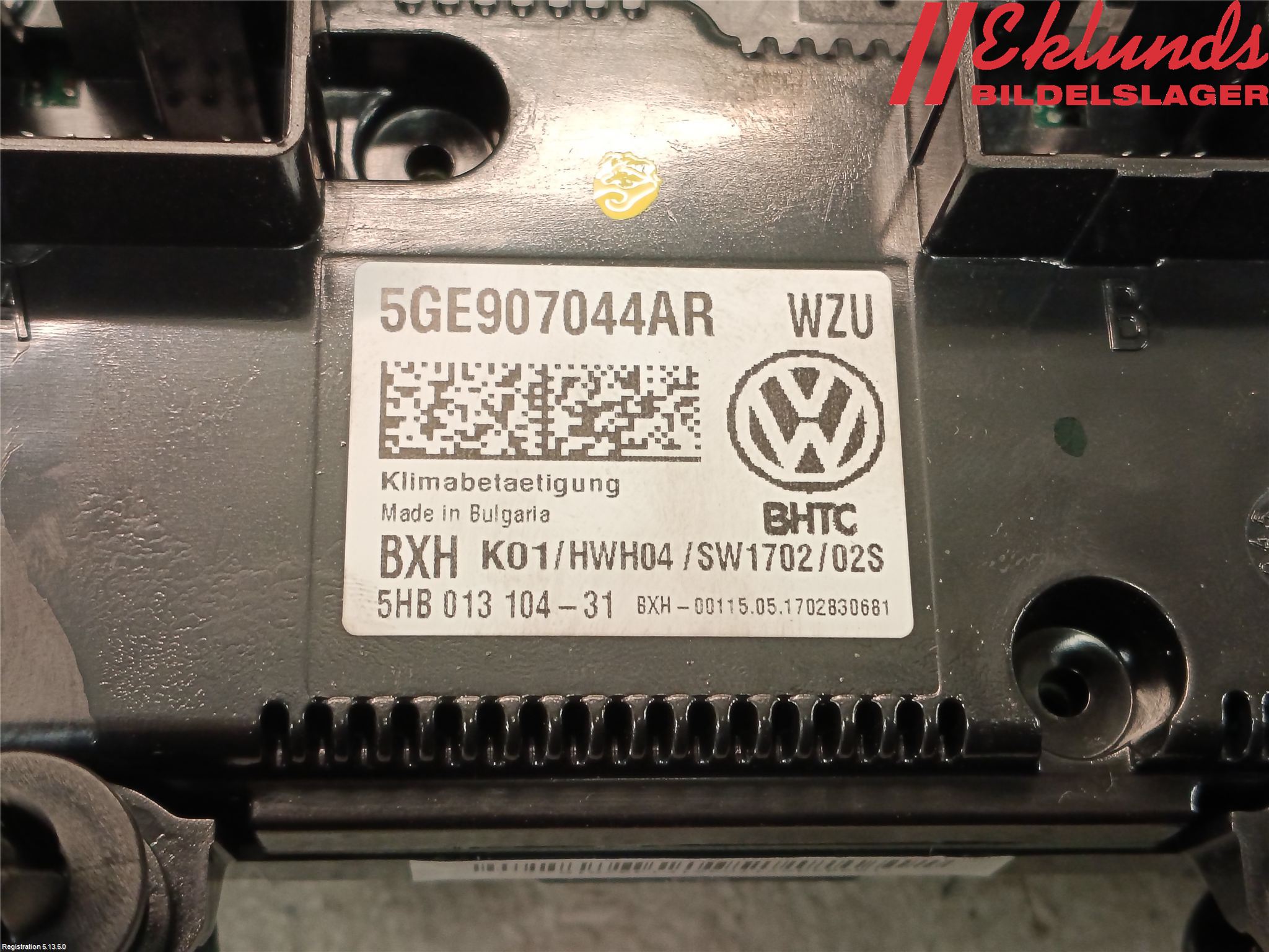 Volkswagen VW PASSAT 15-19 Ac Styrenhet Ac Manöveren