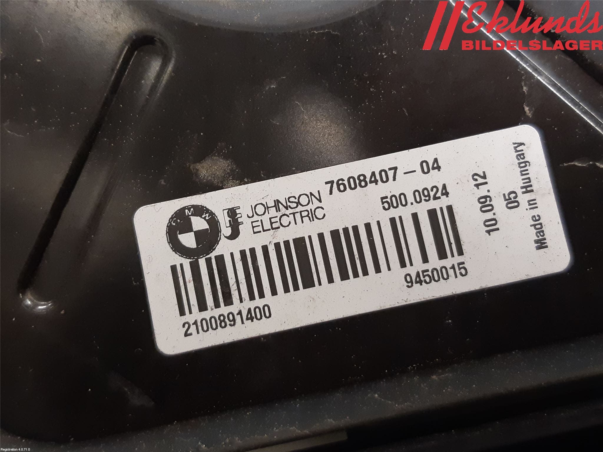 BMW 3 F30/F31/F80 12-19 Kylfläkt El