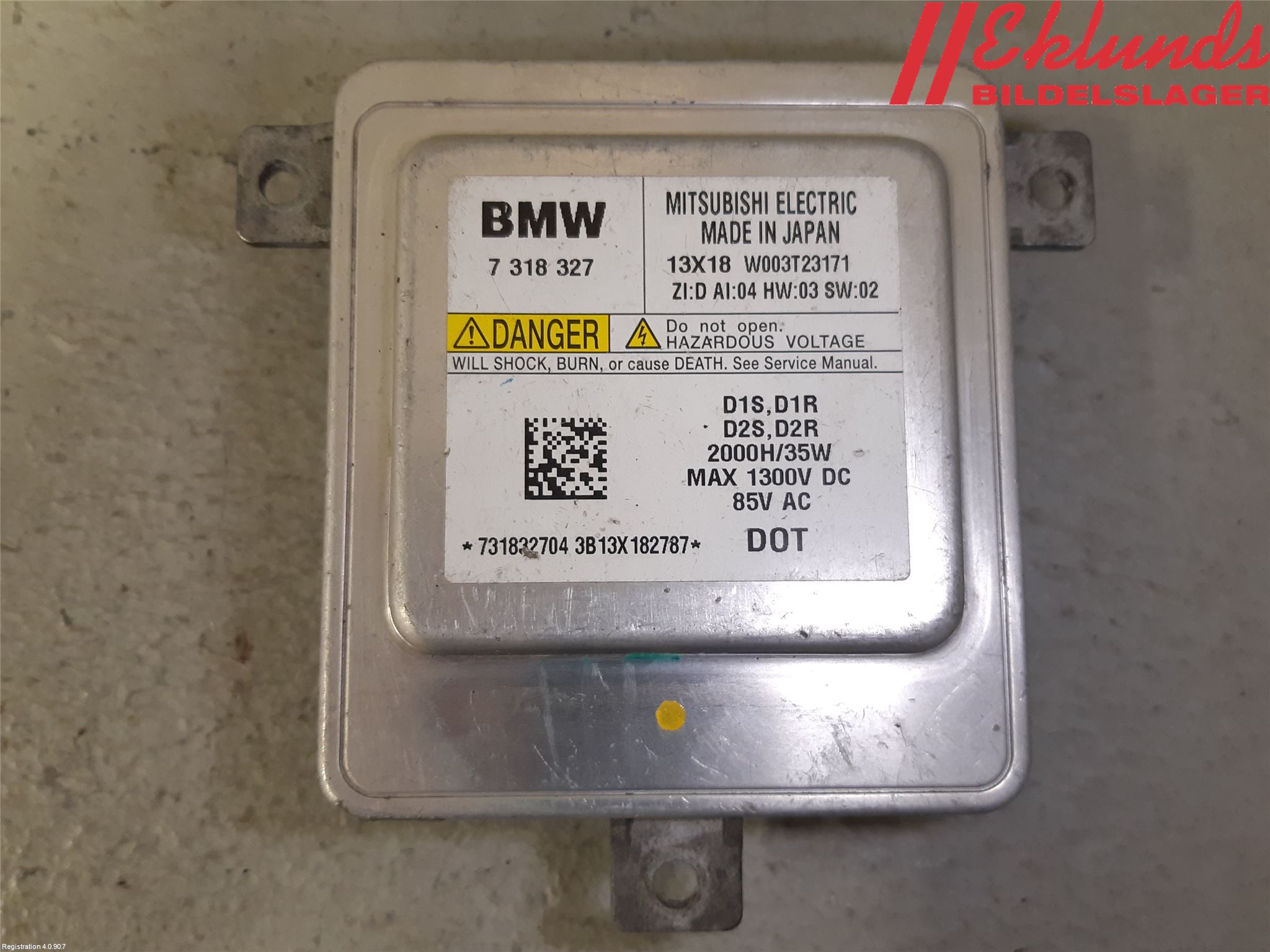 BMW 3 F30/F31/F80 12-19 Styrenhet Strålkastare