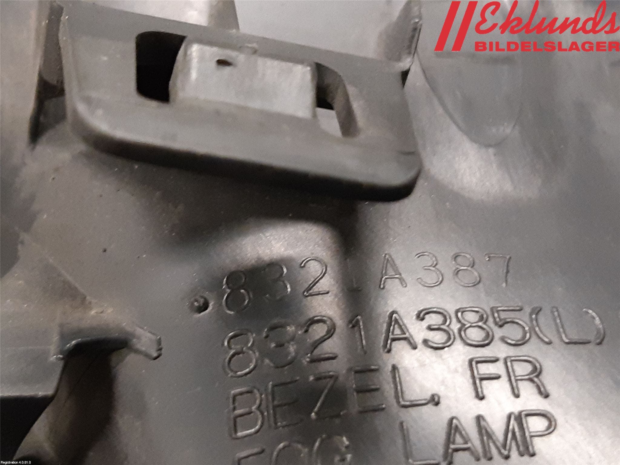 Mitsubishi ASX 10-22 Dimljussarg Fram