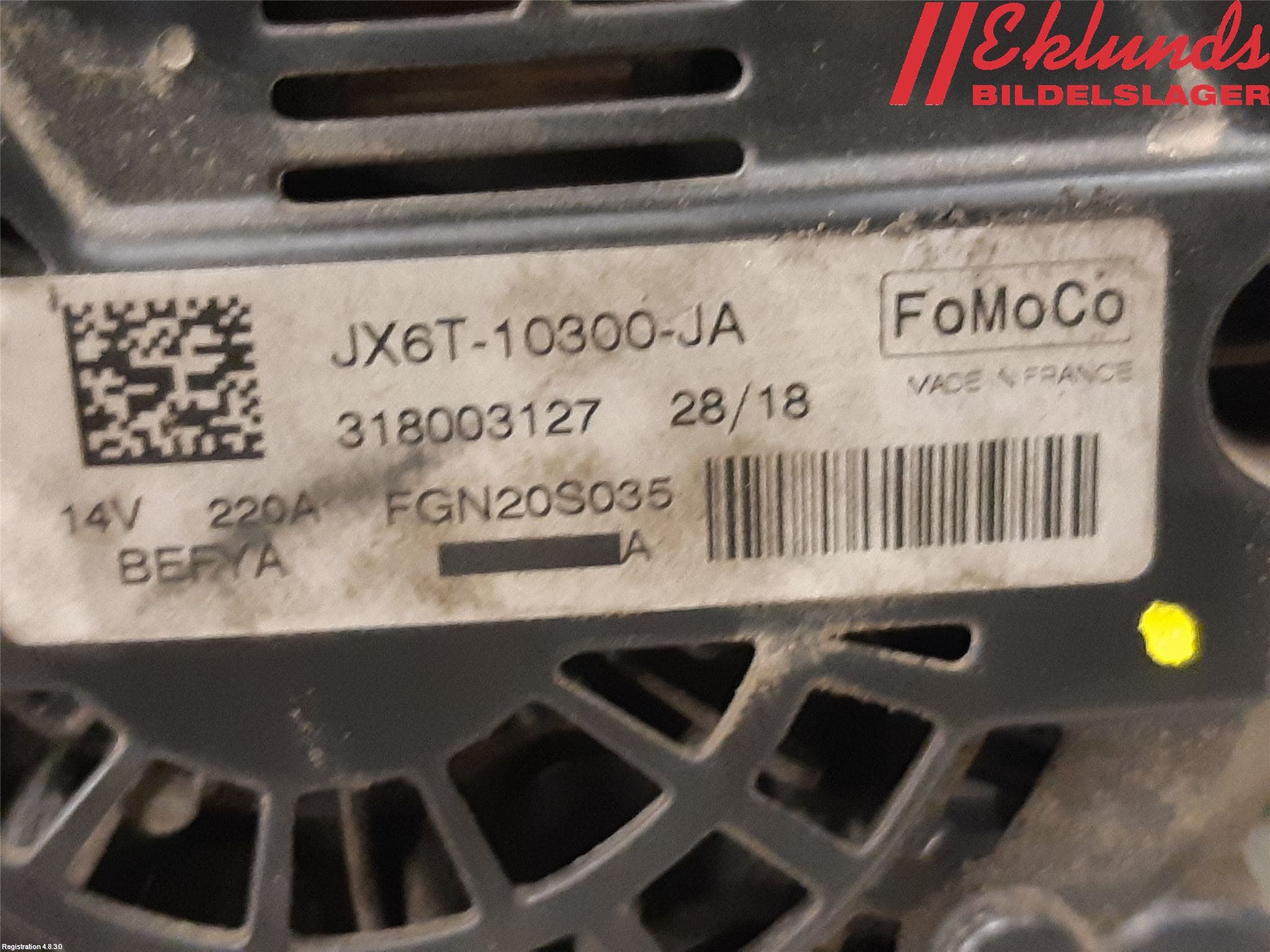 Ford TRANSIT/TOURNEO CONNECT 13-22 Generator