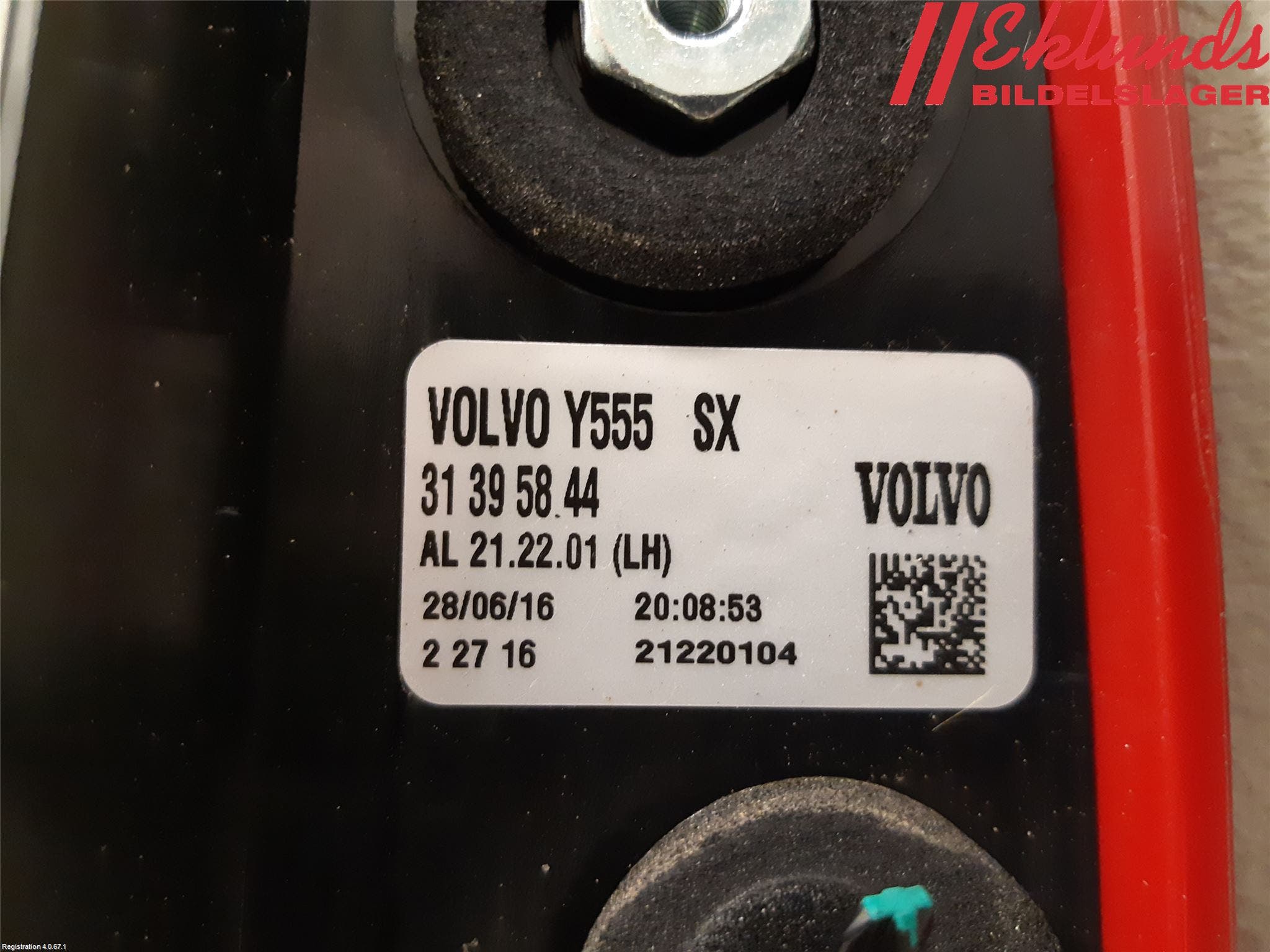 Volvo V40 12-19 Bakljus Vänster