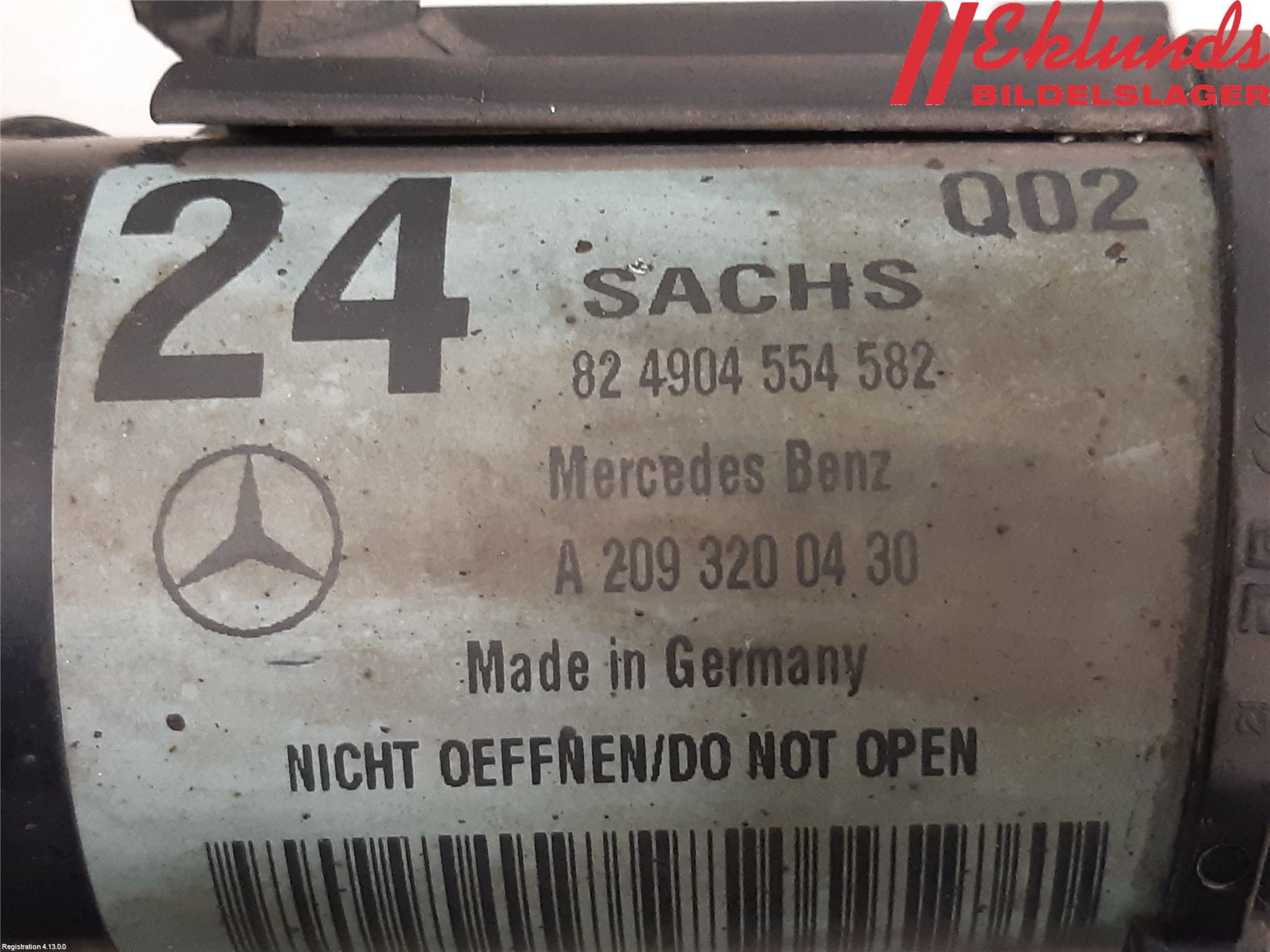 Mercedes-Benz MB CLK (C209) 02-09 Fjäderben Fram Vänster