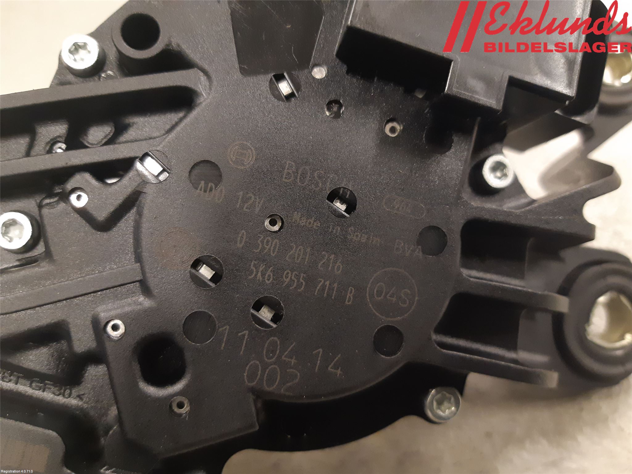 Volkswagen VW POLO 10-17 Torkarmotor Baklucka