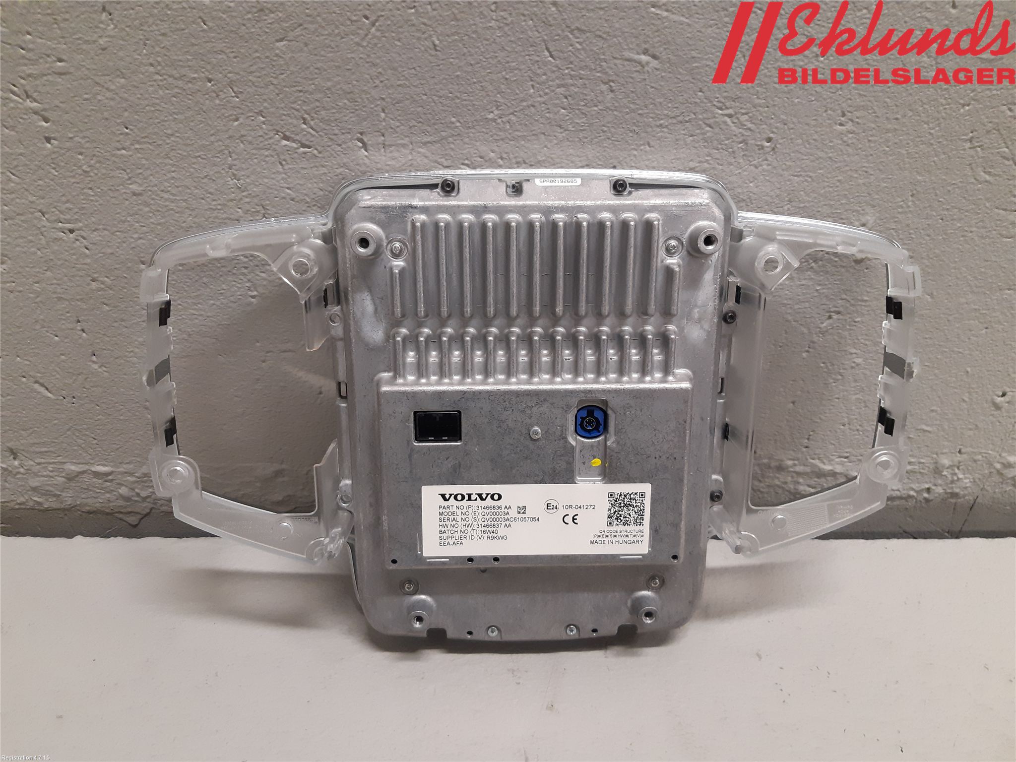 Volvo XC90/RECHARGE 16- Cd Radio - Multimediapanel