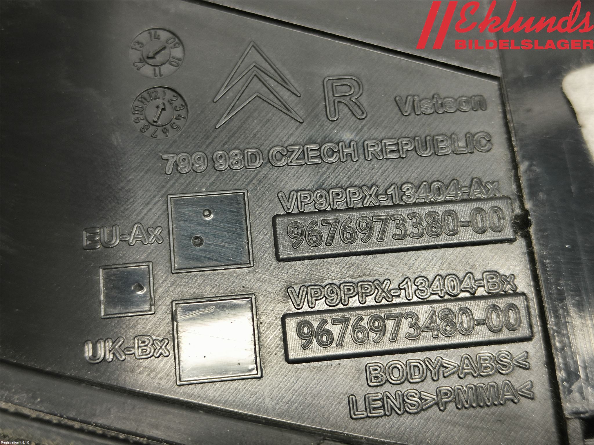 Citroen DS3 Bakljus Höger