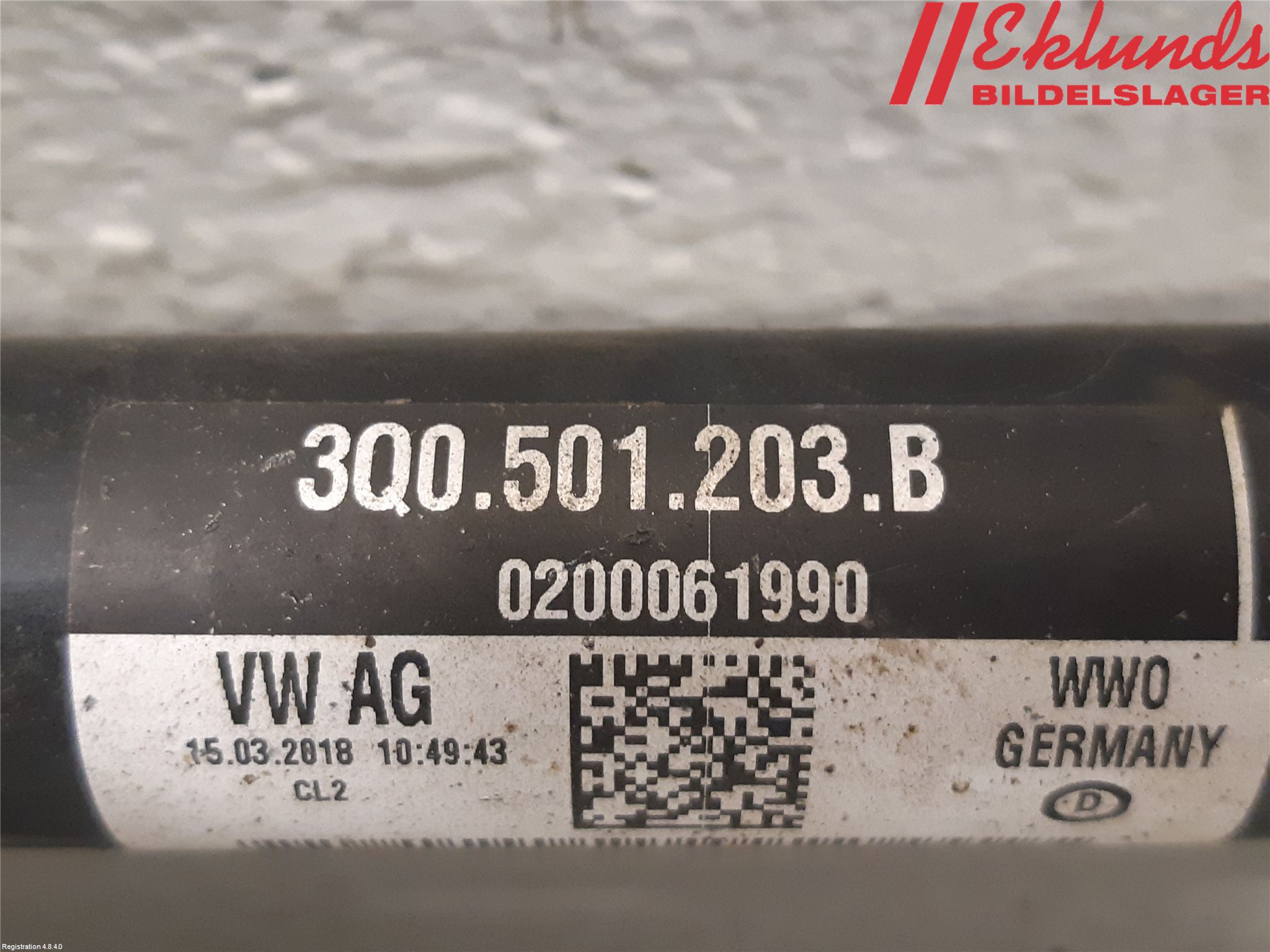 Volkswagen VW TIGUAN 16-24 Drivaxel Bak Vänster