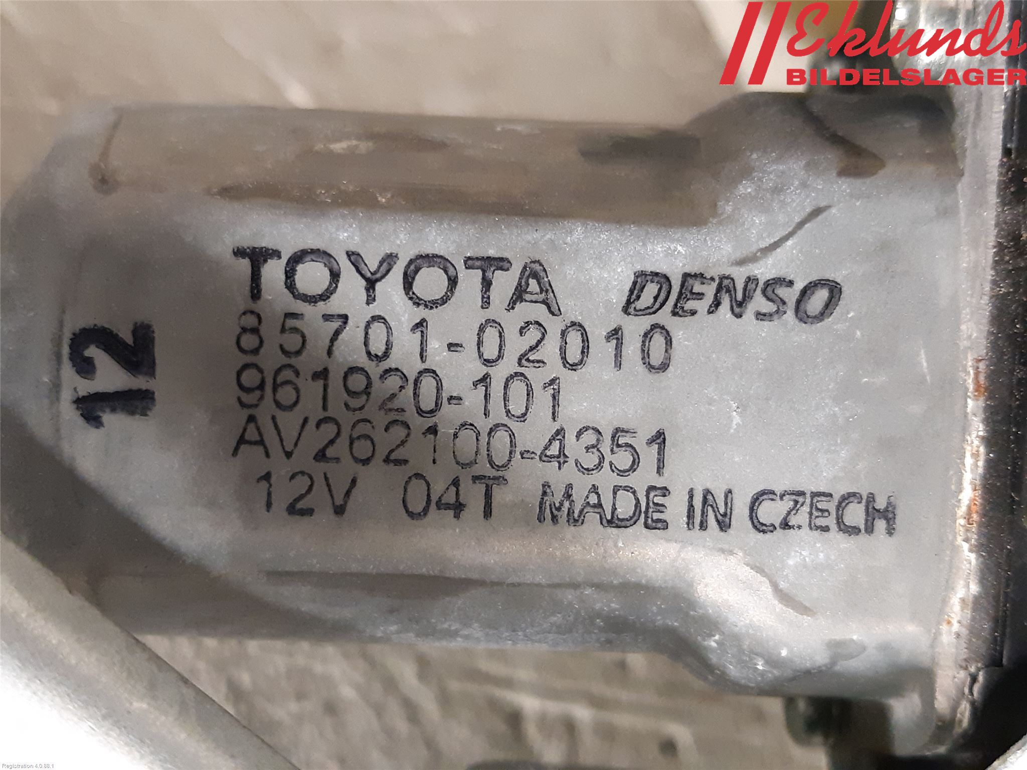 Toyota AURIS 13-19 Fönsterhiss El Kompl