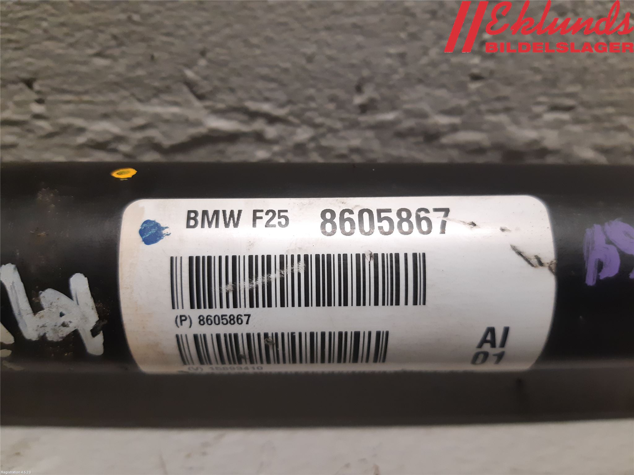 BMW X3 F25 10-17 Mellanaxel Främre 4Wd