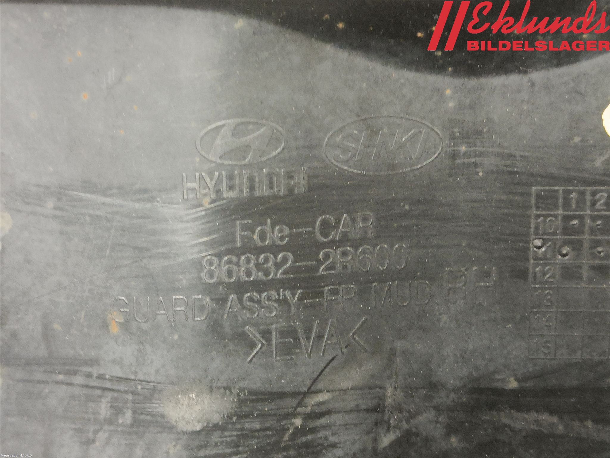 Hyundai i30 FD 07-12 Stänkskydd