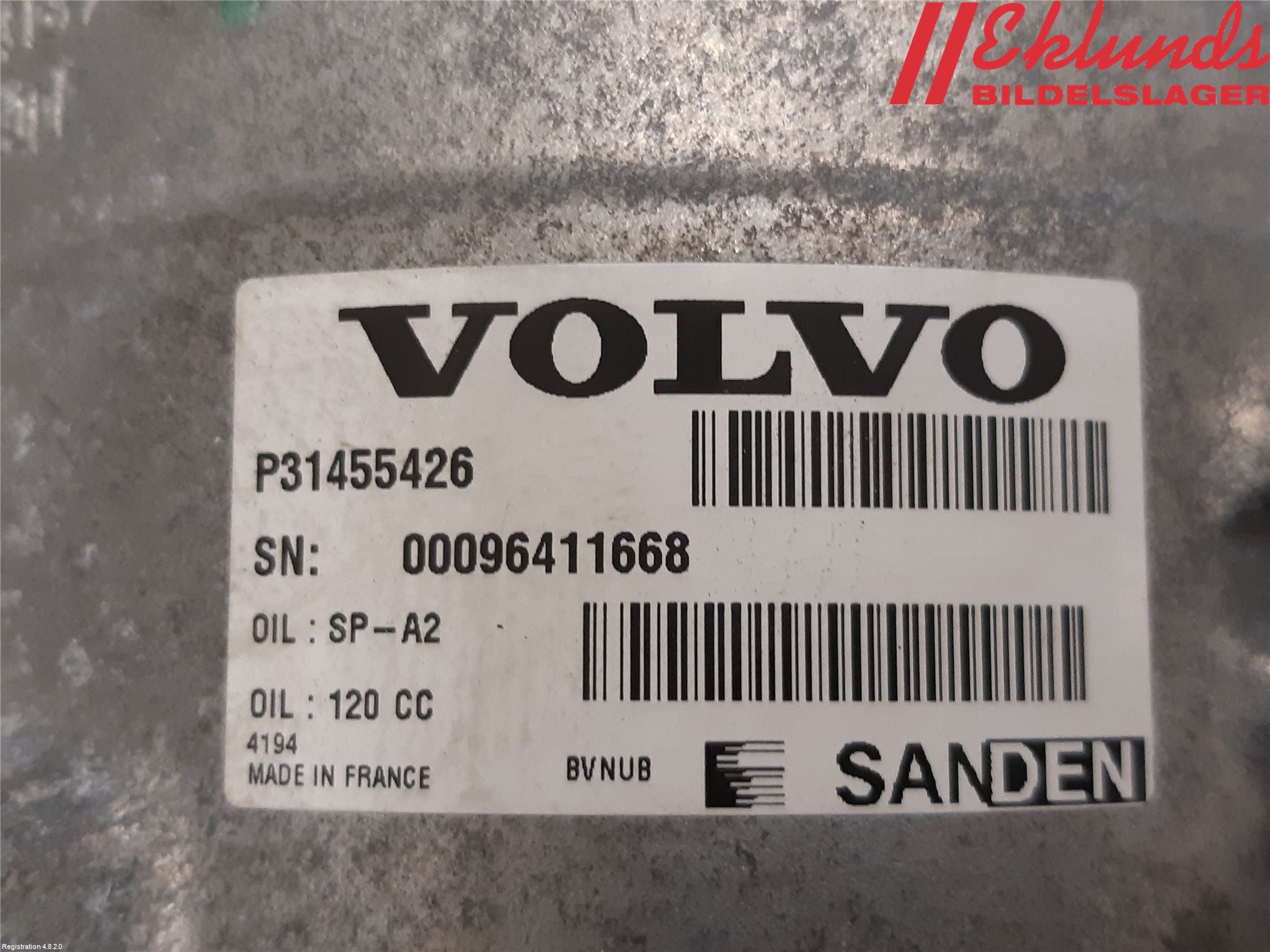 Volvo XC90/RECHARGE 16- Ac Kompressor