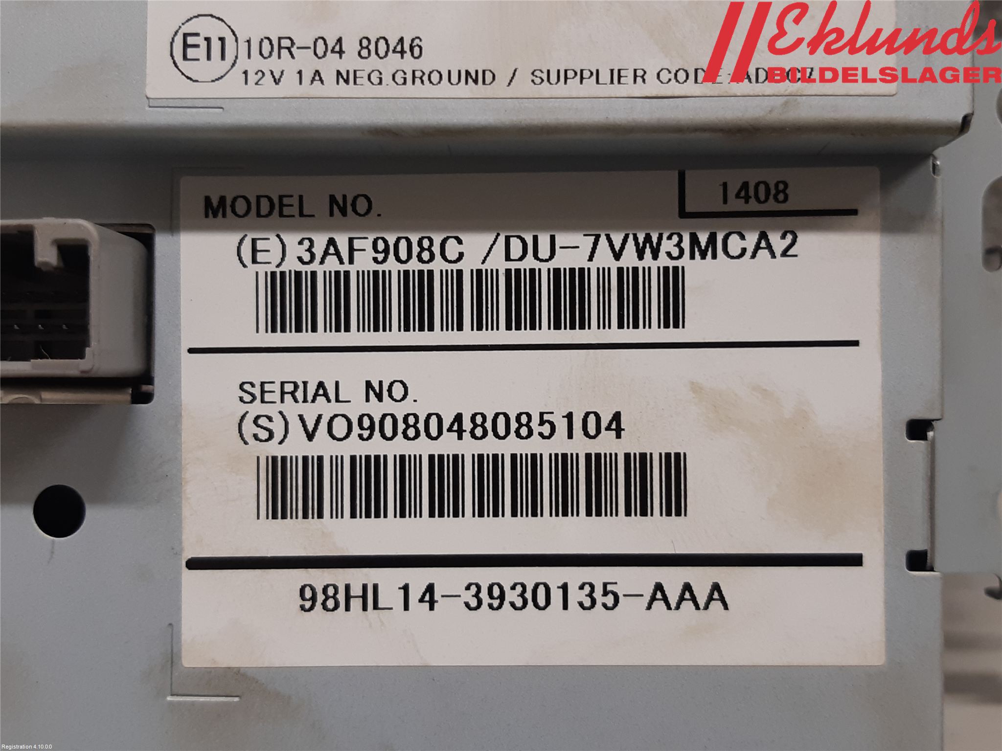 Volvo V70 14-16 Multifunktionsdisplay