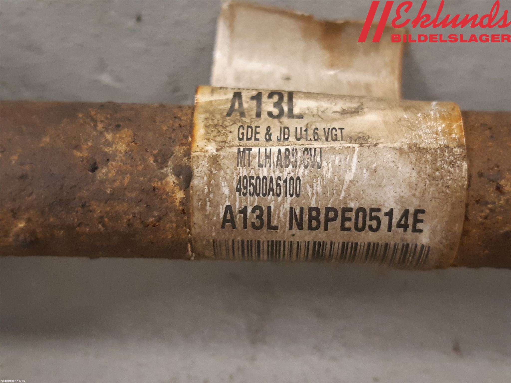 Kia CEED 12-18 Drivaxel Fram Vänster