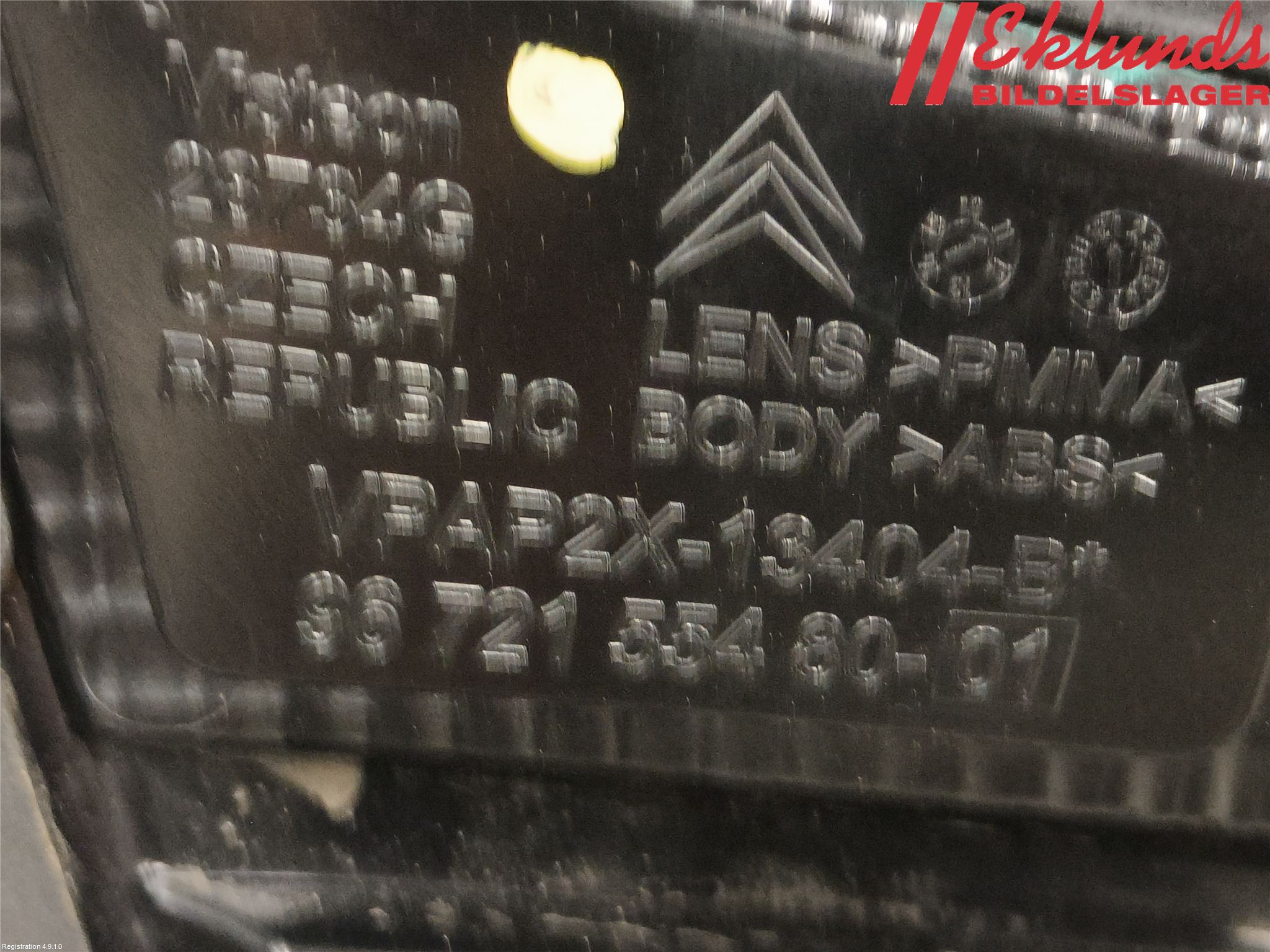 Citroen C4 II 11-18 Bakljus Lucka Hö